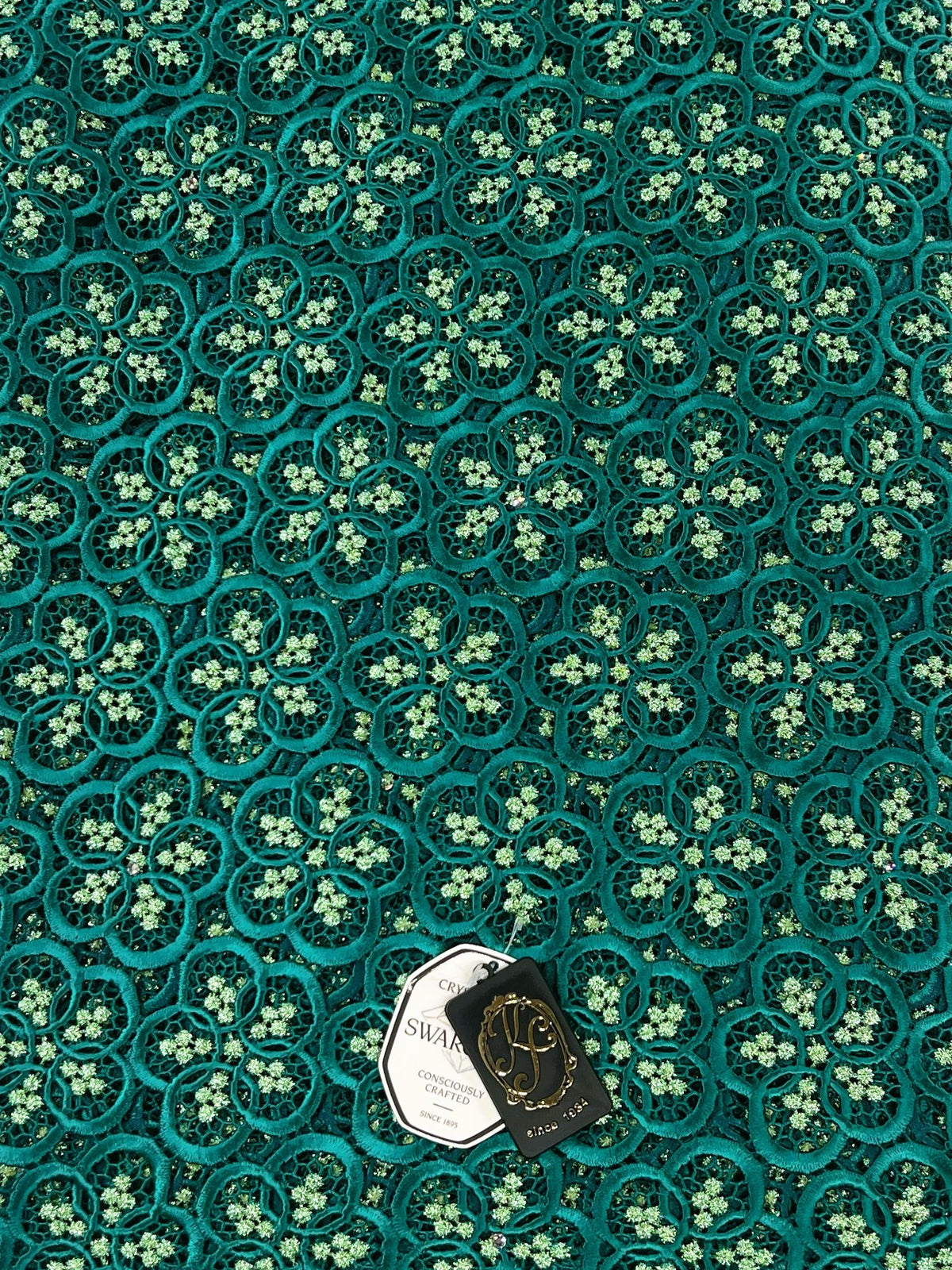 8049 Swiss Guipure Lace with Swarovski