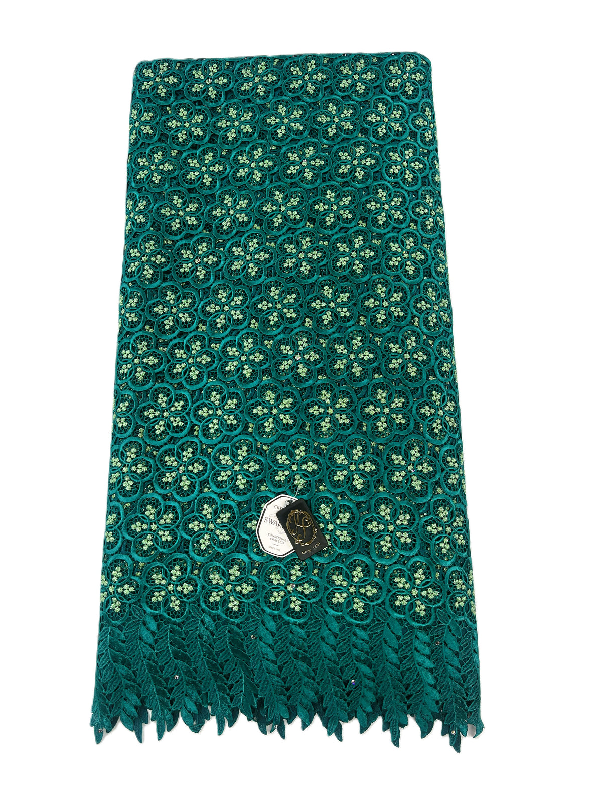 8049 Swiss Guipure Lace with Swarovski