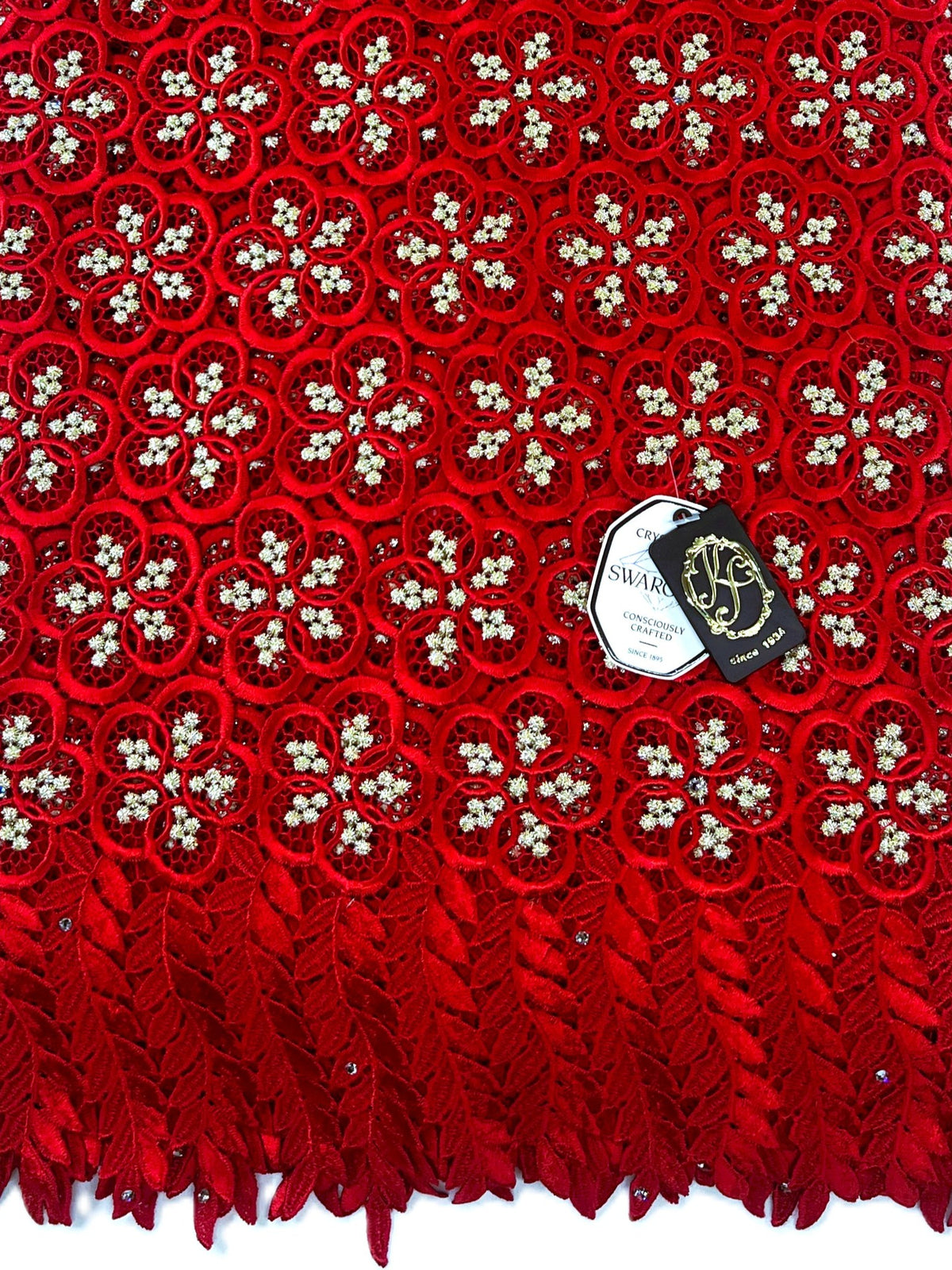 8049 Swiss Guipure Lace with Swarovski
