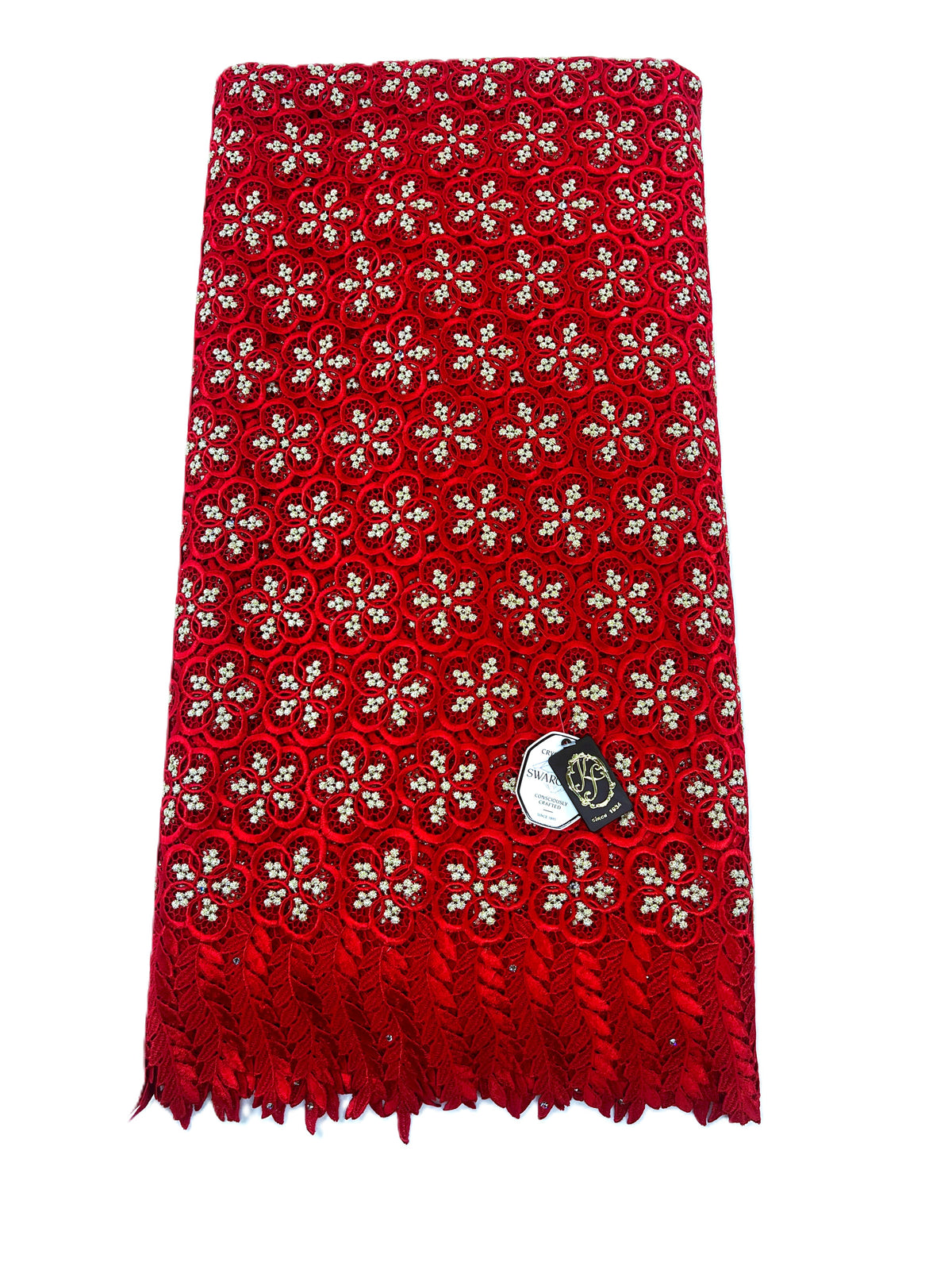 8049 Swiss Guipure Lace with Swarovski