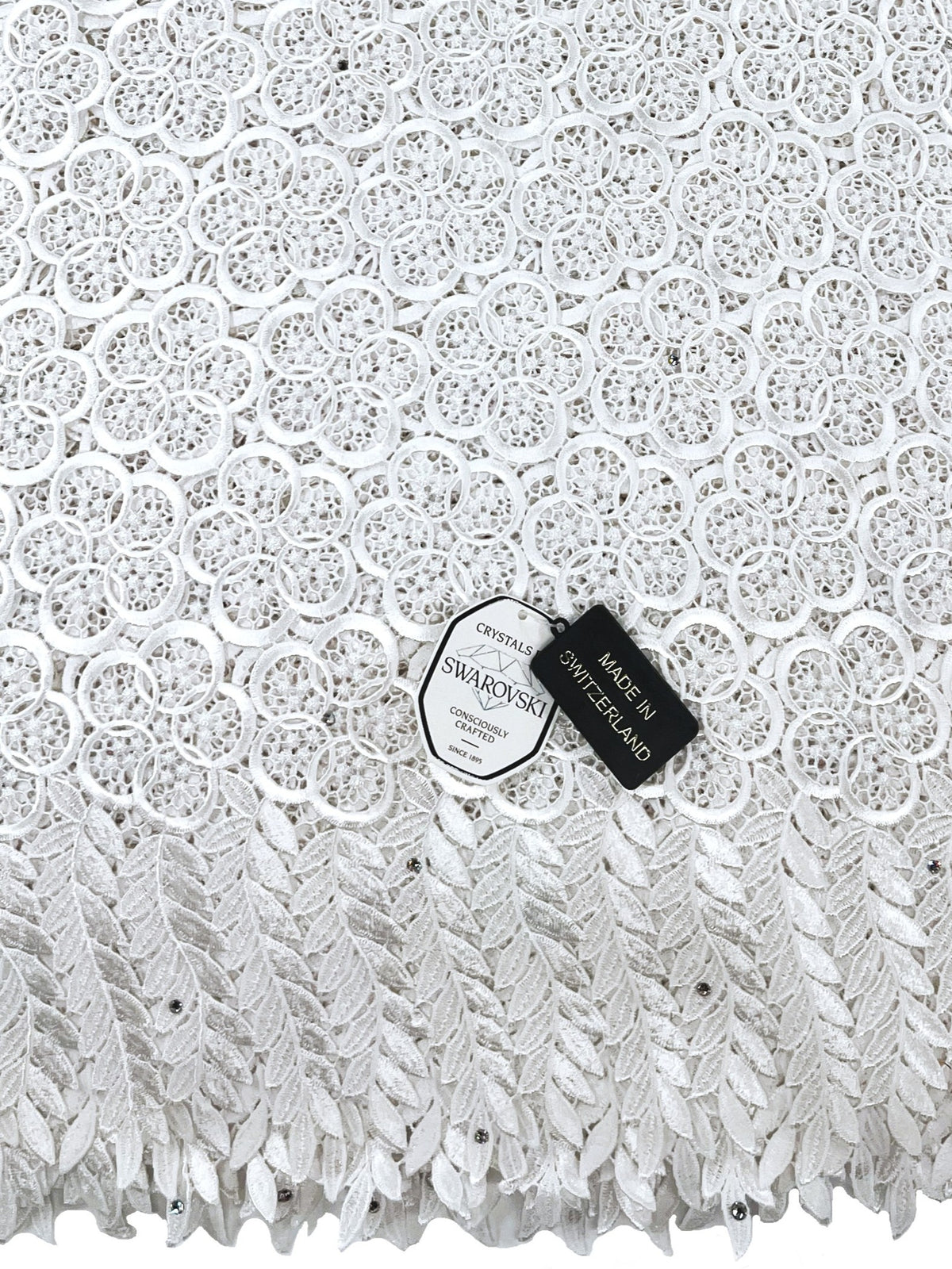 8049 Swiss Guipure Lace with Swarovski