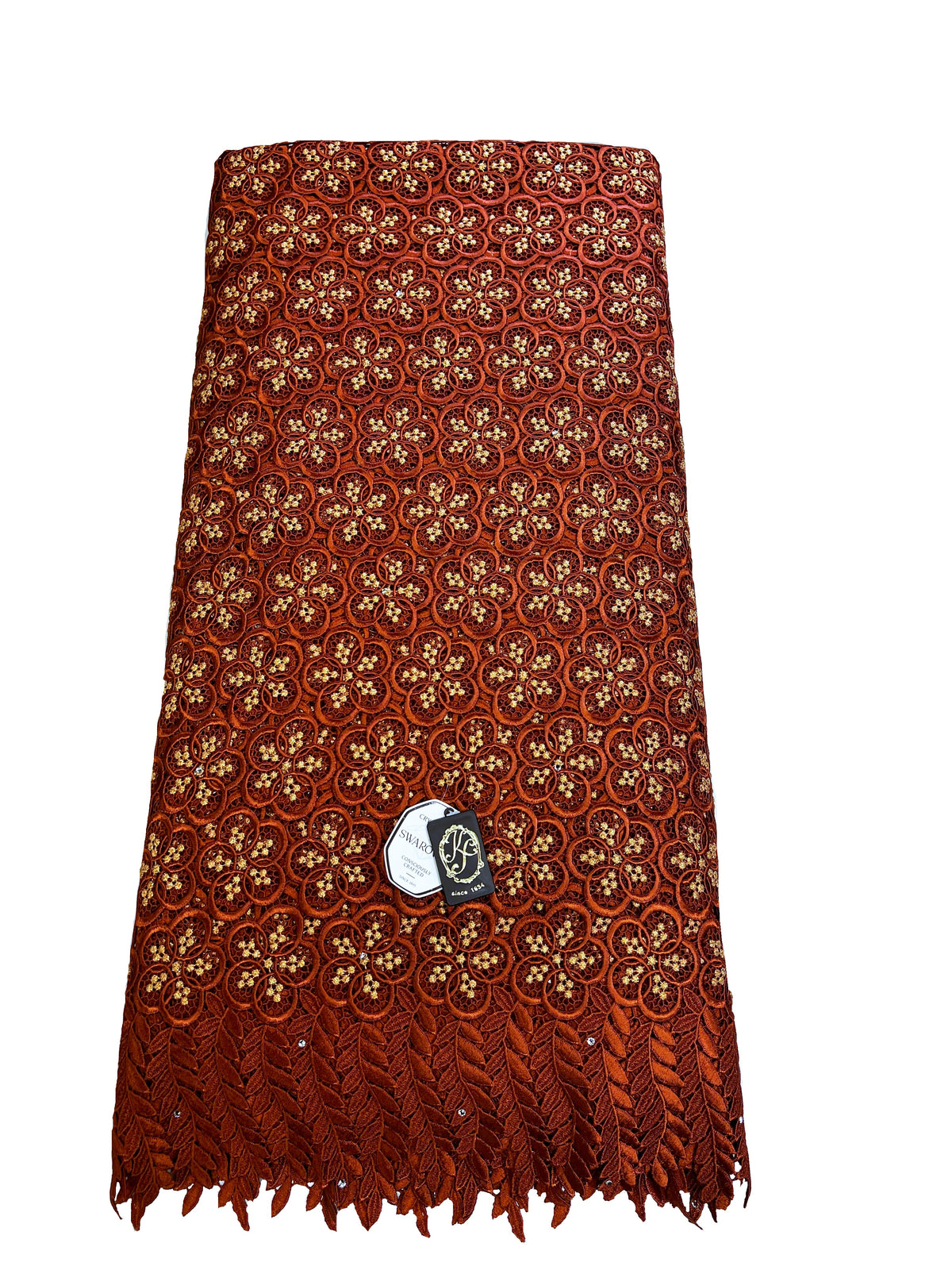 8049 Swiss Guipure Lace with Swarovski