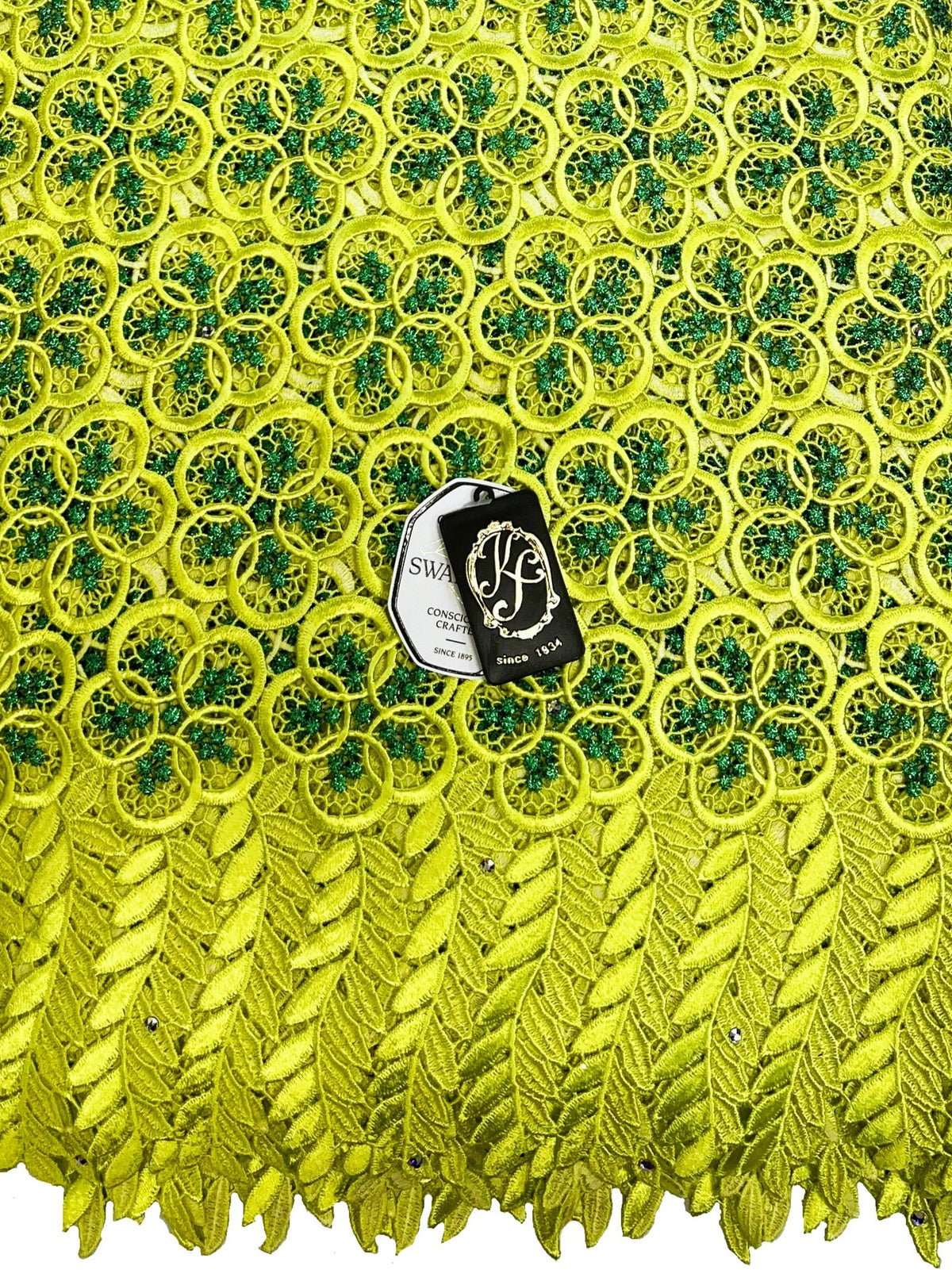 8049 Swiss Guipure Lace with Swarovski