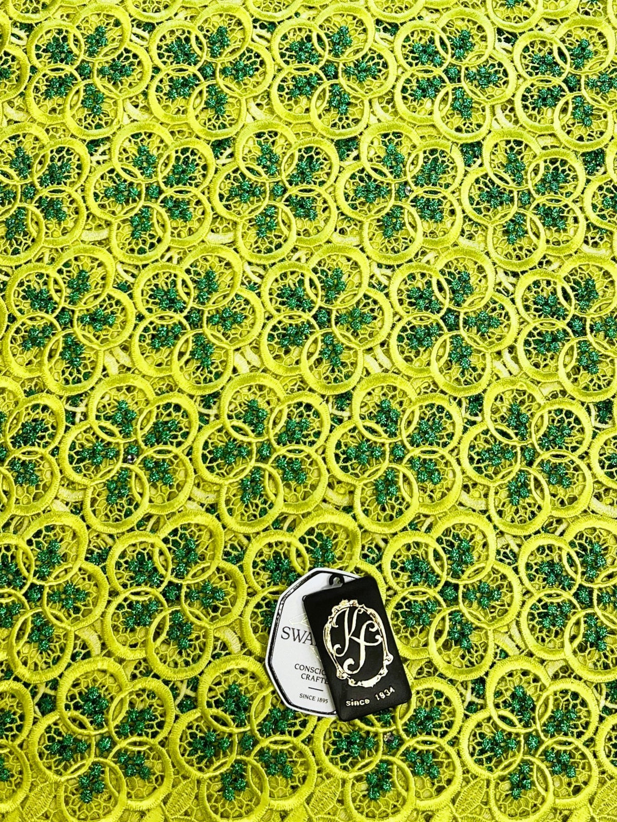 8049 Swiss Guipure Lace with Swarovski