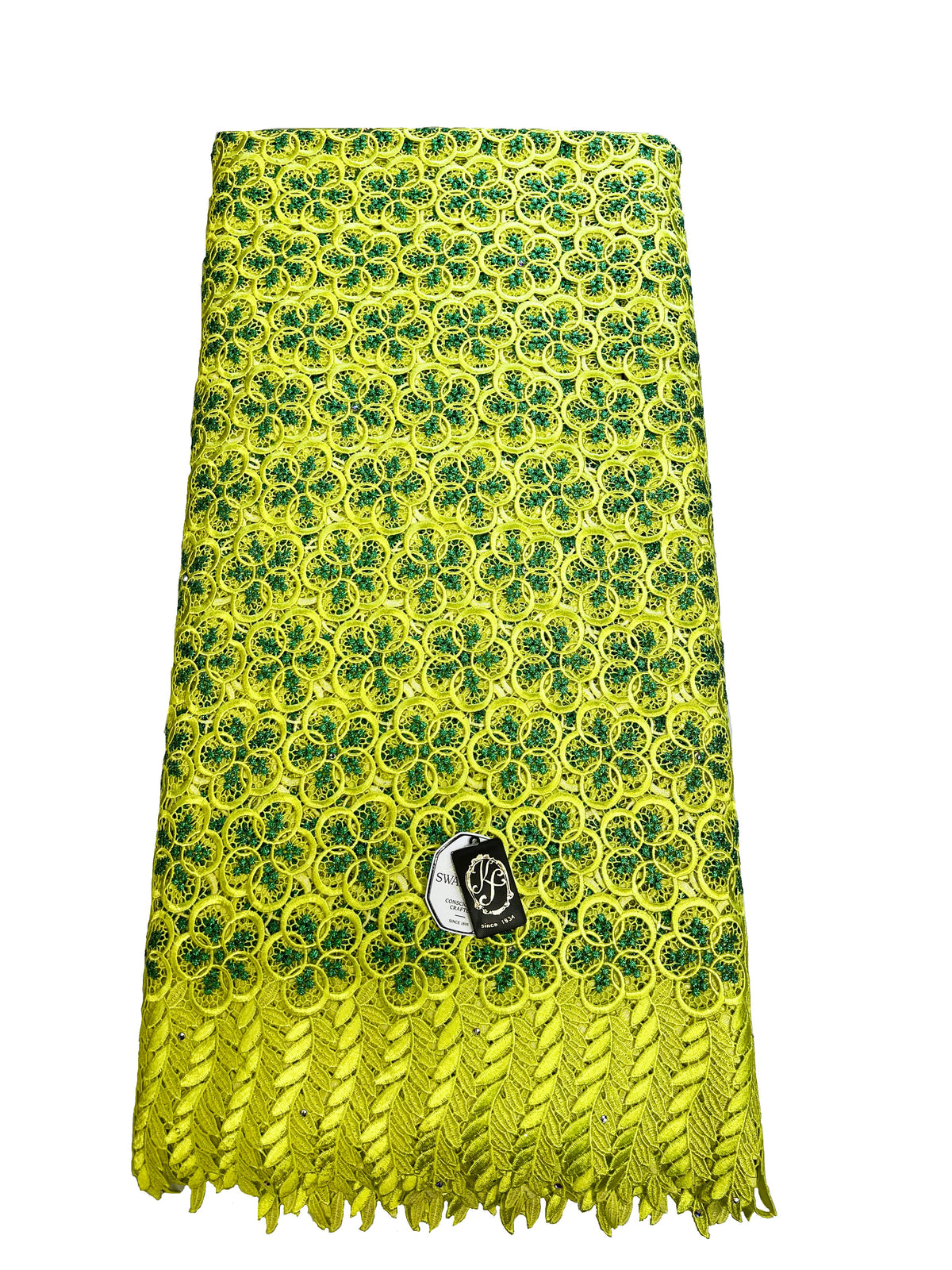 8049 Swiss Guipure Lace with Swarovski