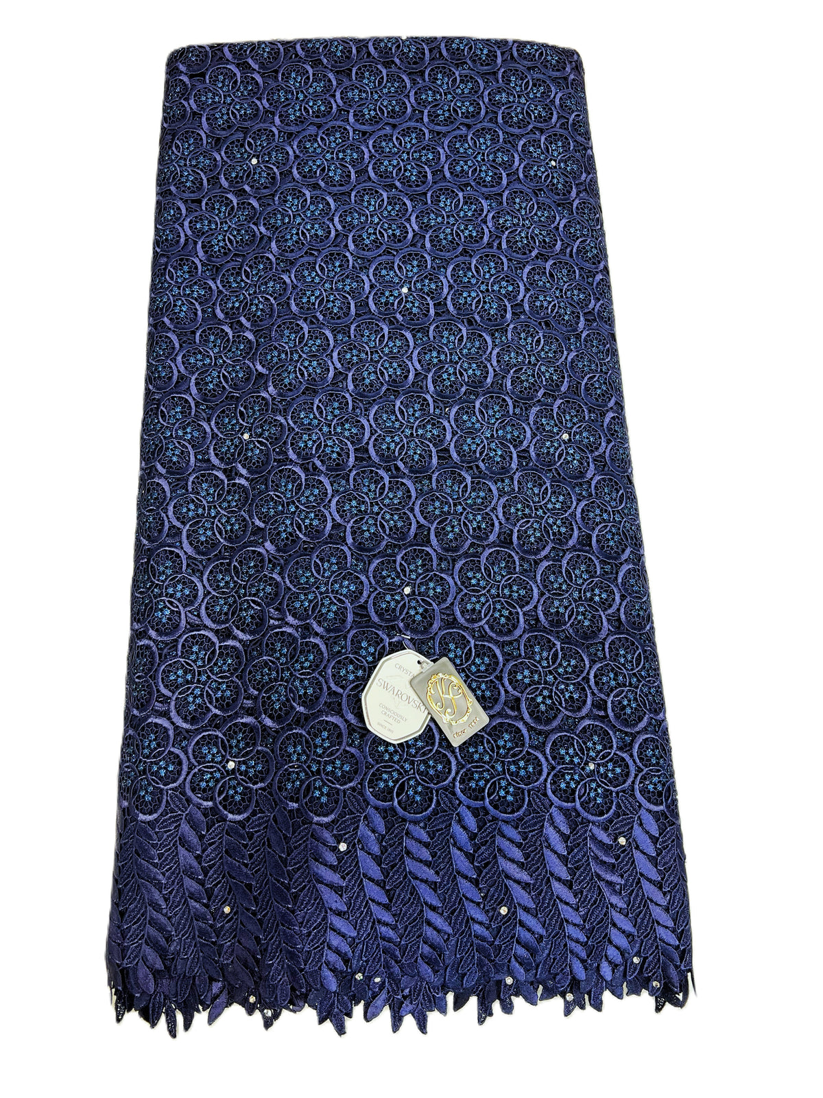 8049 Swiss Guipure Lace with Swarovski
