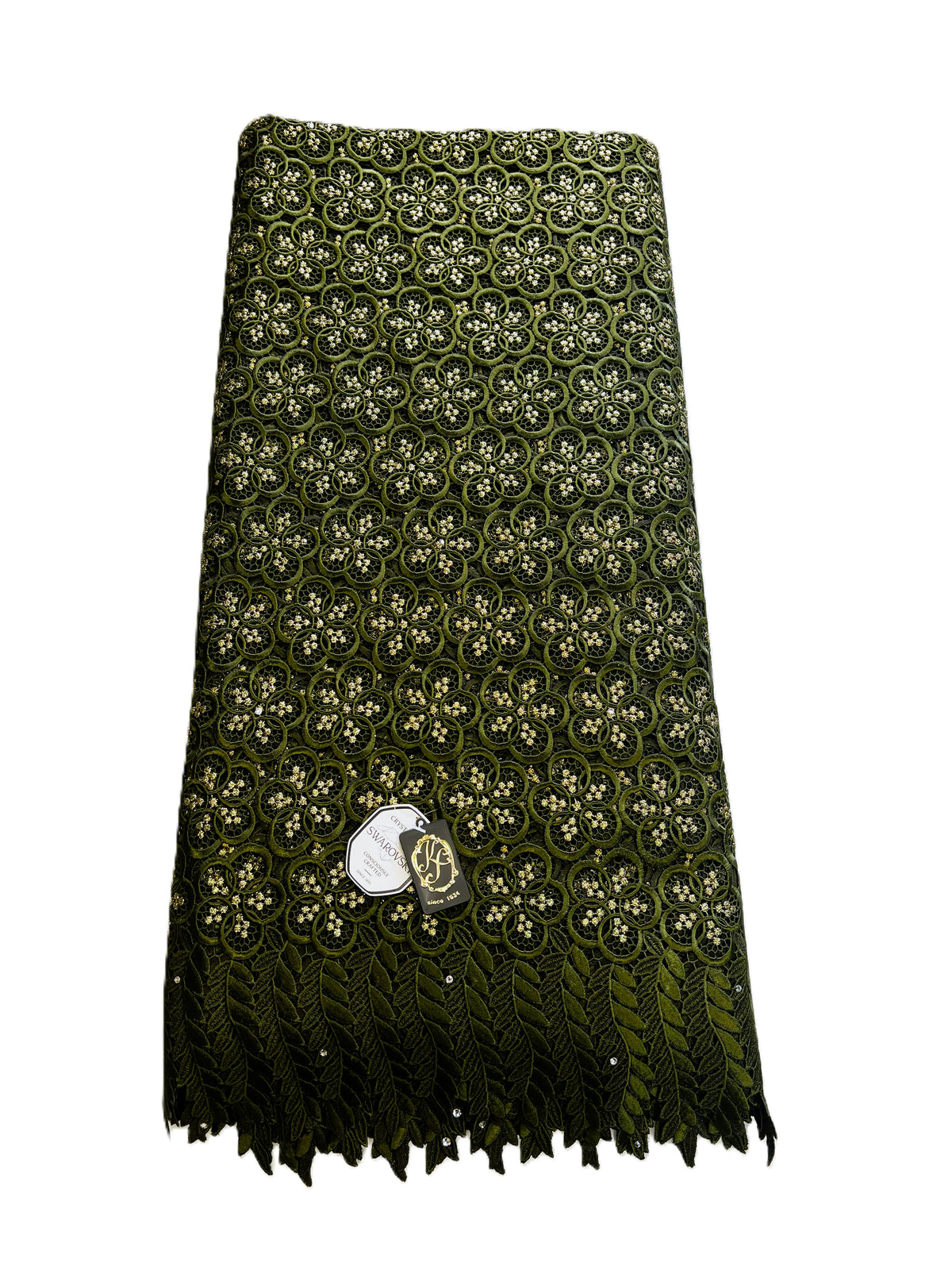 8049 Swiss Guipure Lace with Swarovski