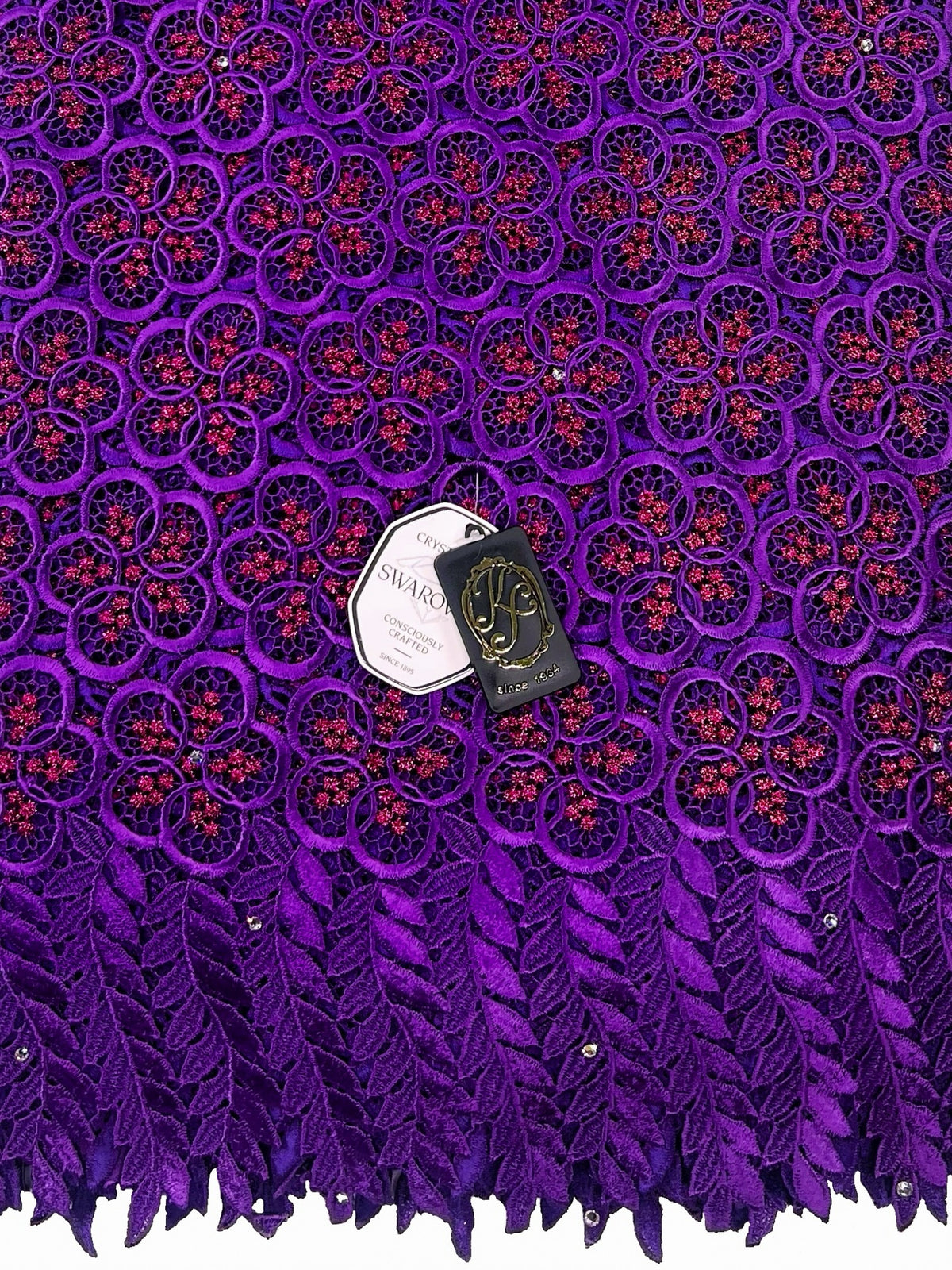8049 Swiss Guipure Lace with Swarovski