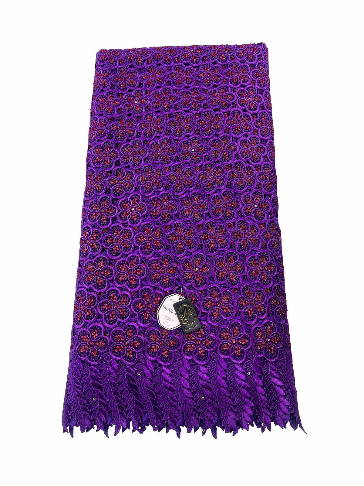 8049 Swiss Guipure Lace with Swarovski