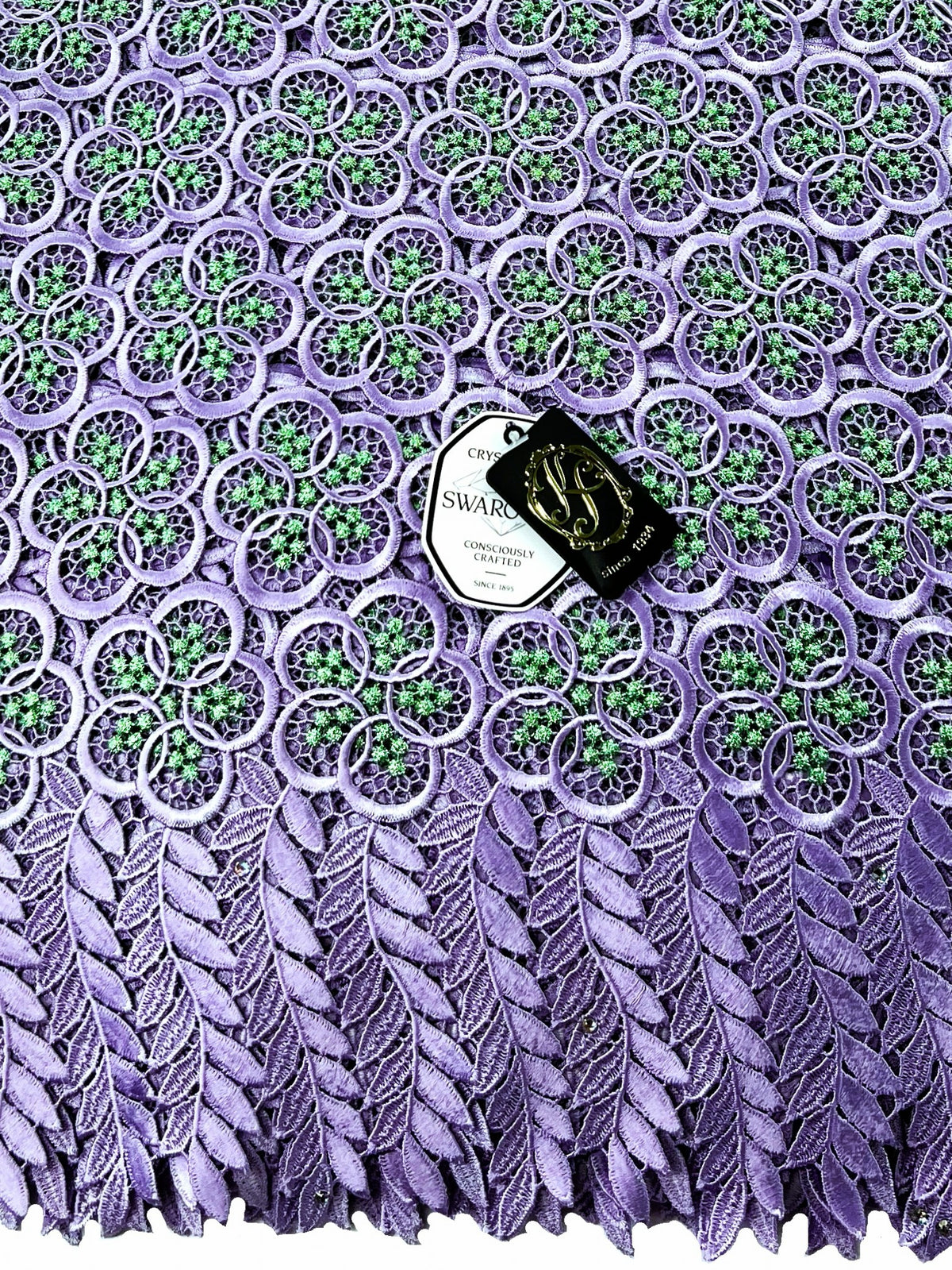 8049 Swiss Guipure Lace with Swarovski