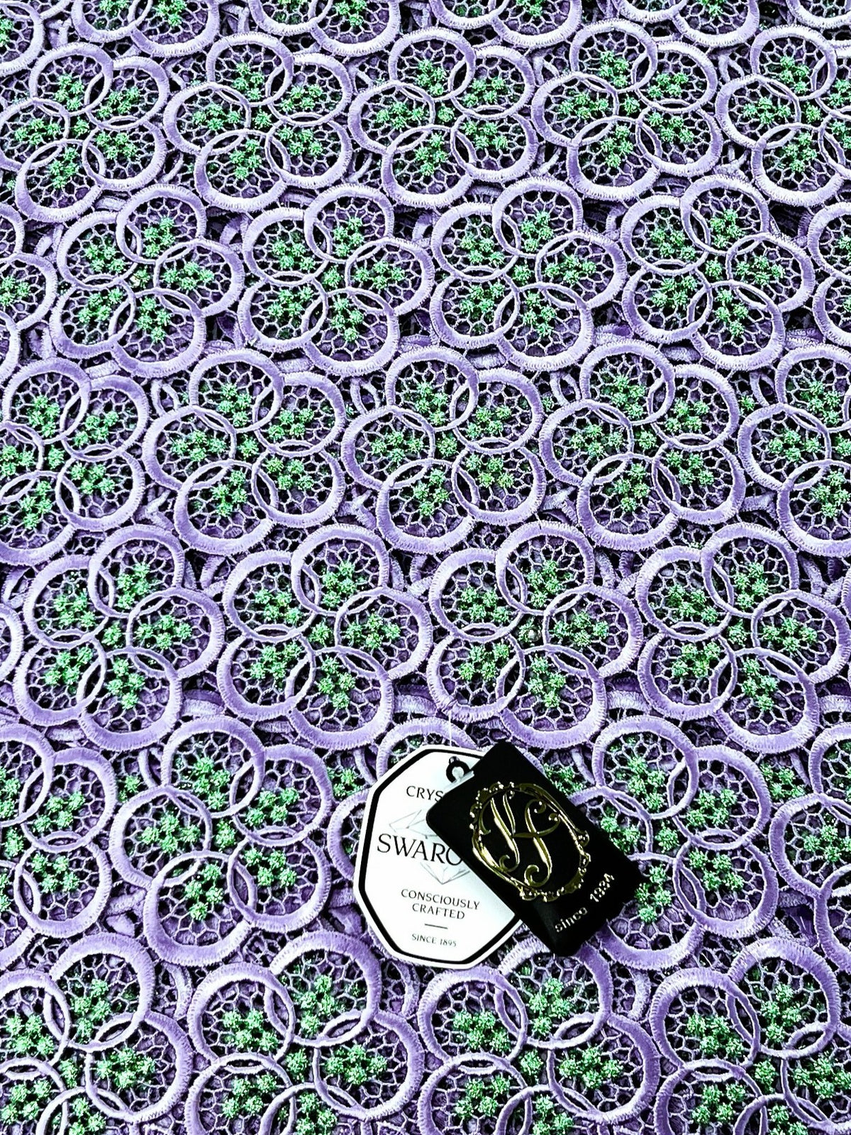8049 Swiss Guipure Lace with Swarovski