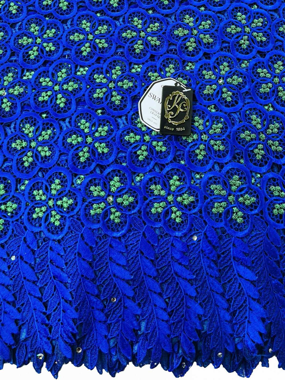 8049 Swiss Guipure Lace with Swarovski