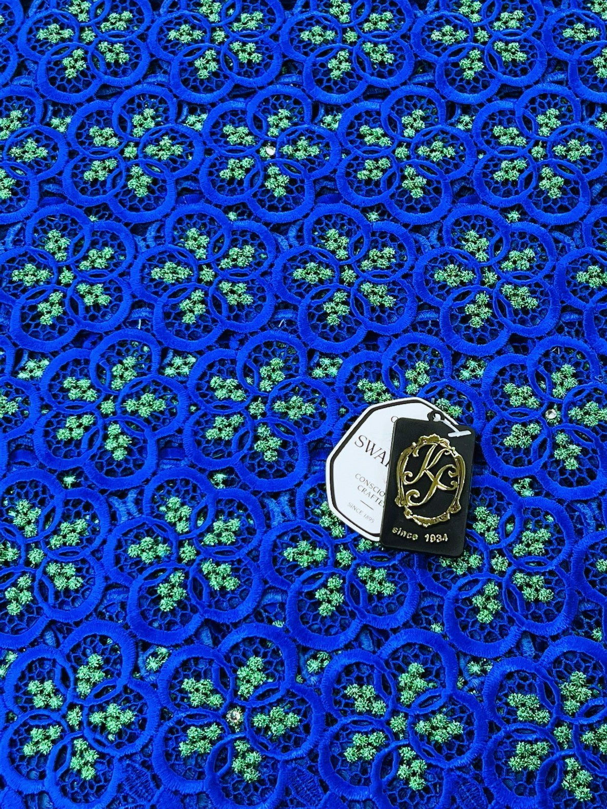 8049 Swiss Guipure Lace with Swarovski