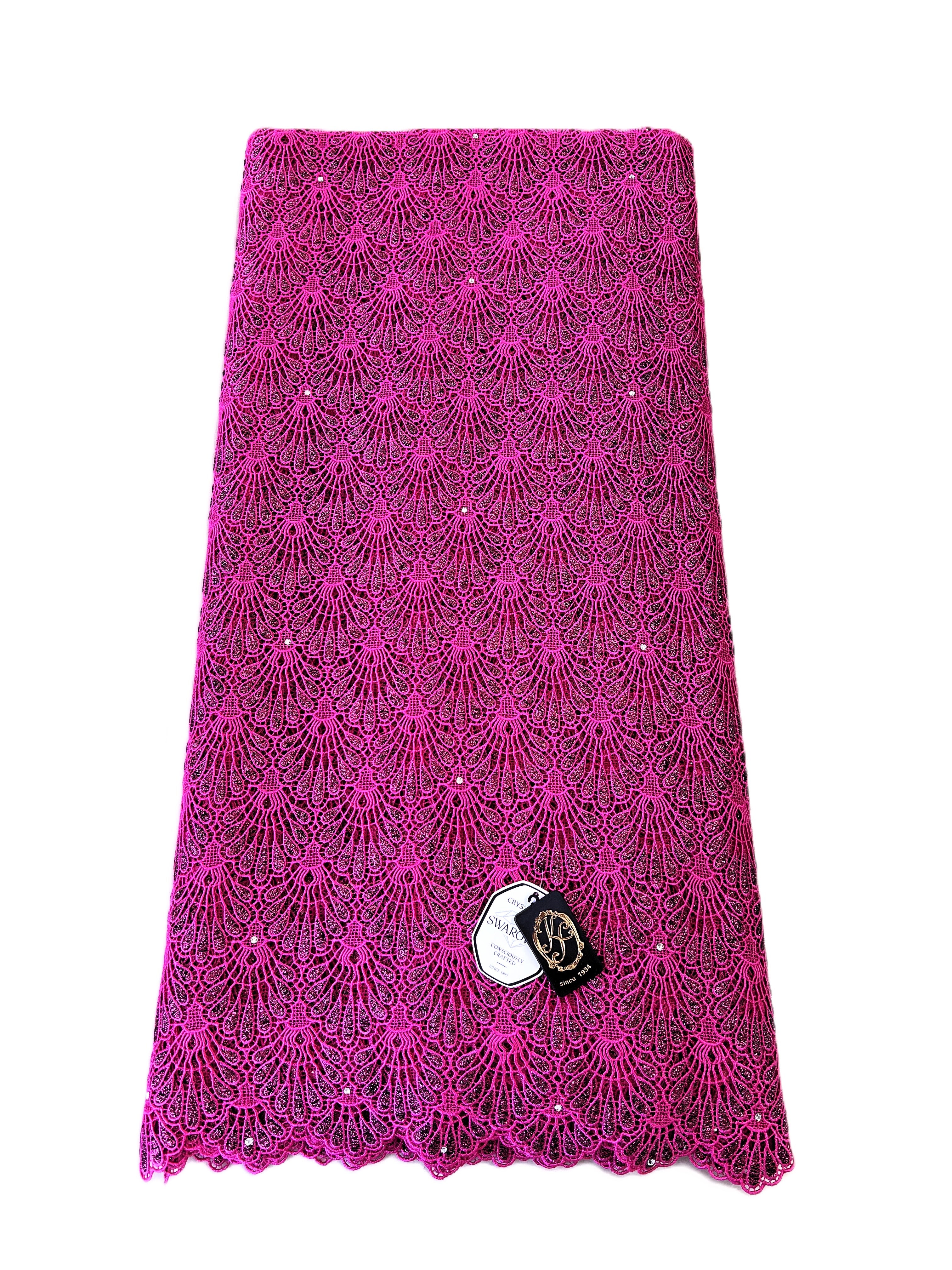 8048 Swiss Guipure Lace with Swarovski