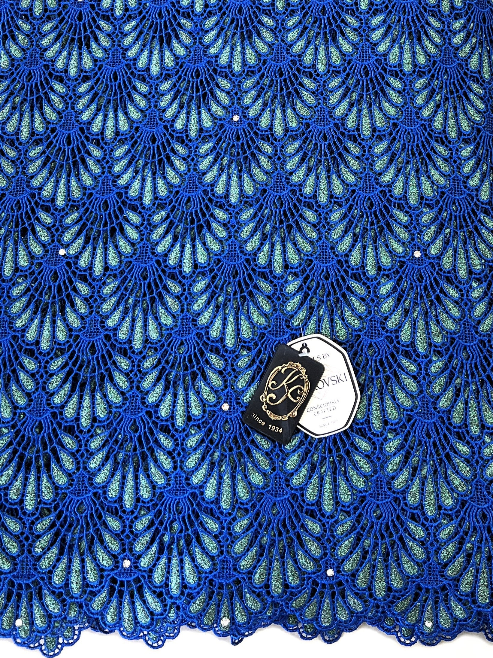 8048 Swiss Guipure Lace with Swarovski