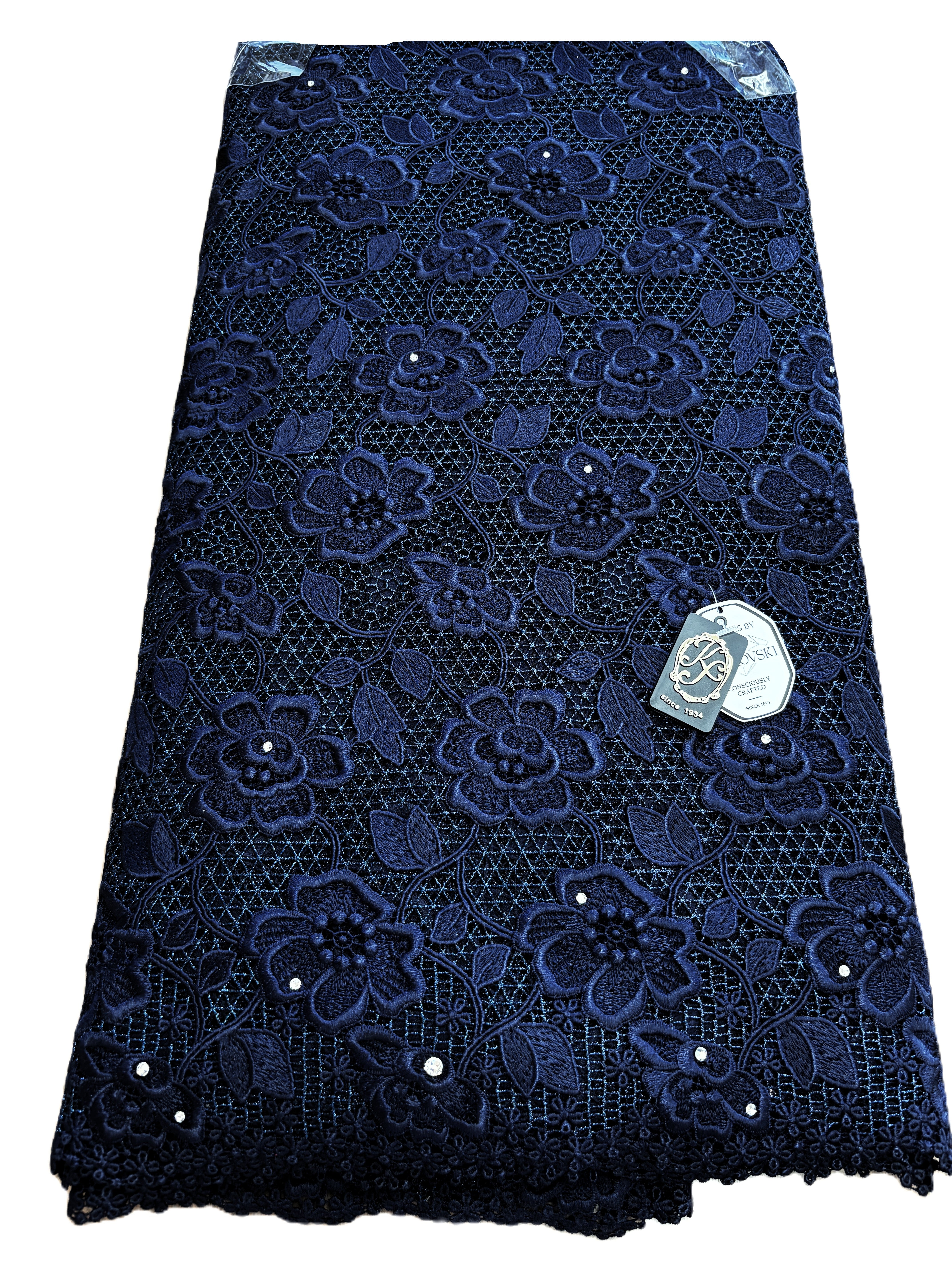 8091 - Swiss Guipure Lace w/Swarovski