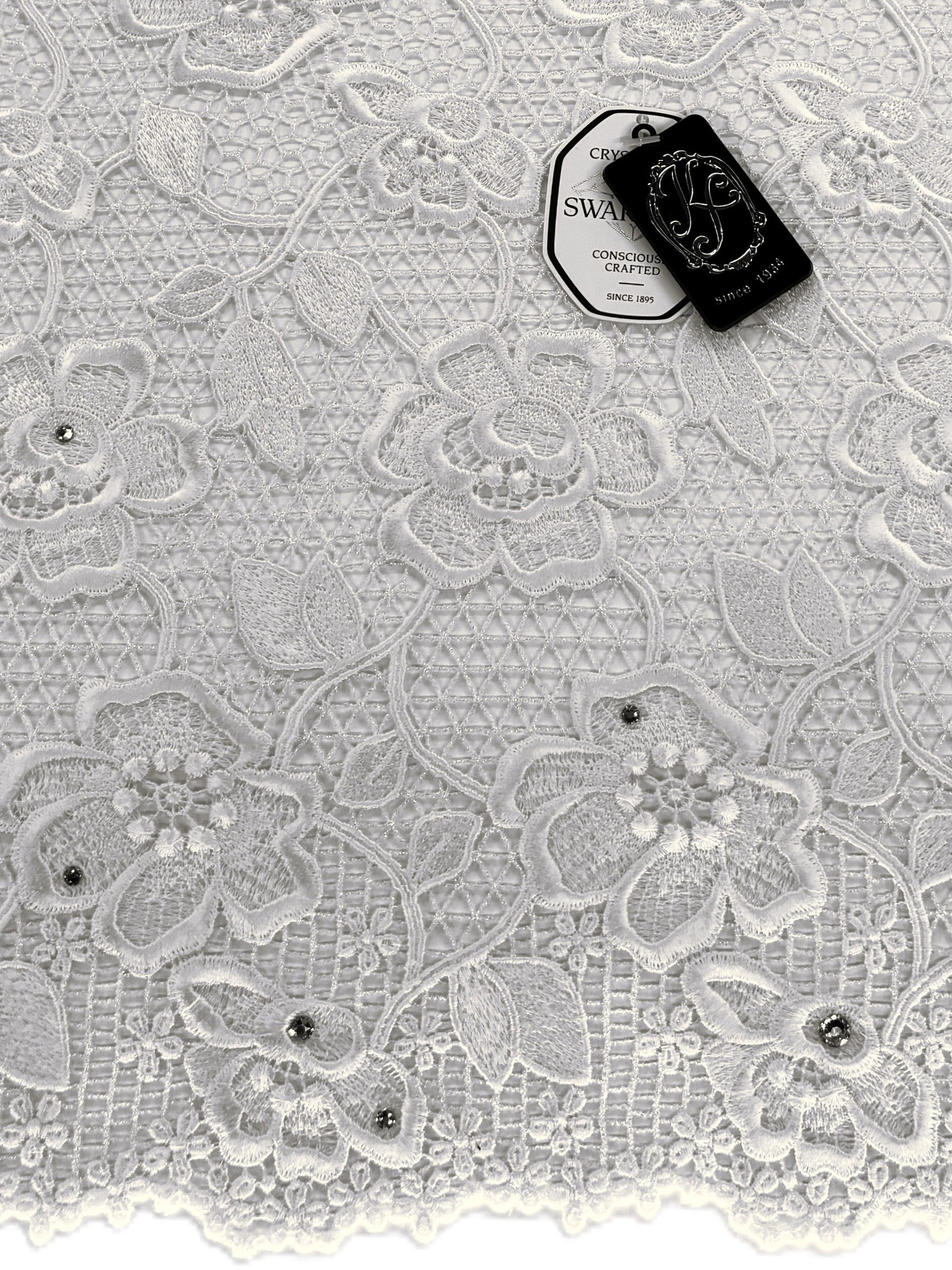 8091 - Swiss Guipure Lace w/Swarovski