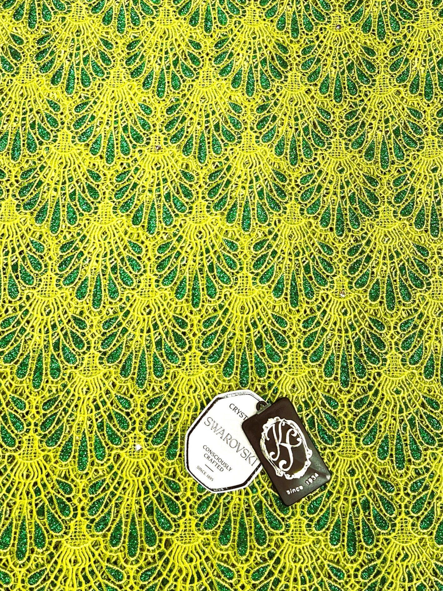 8048 Swiss Guipure Lace with Swarovski