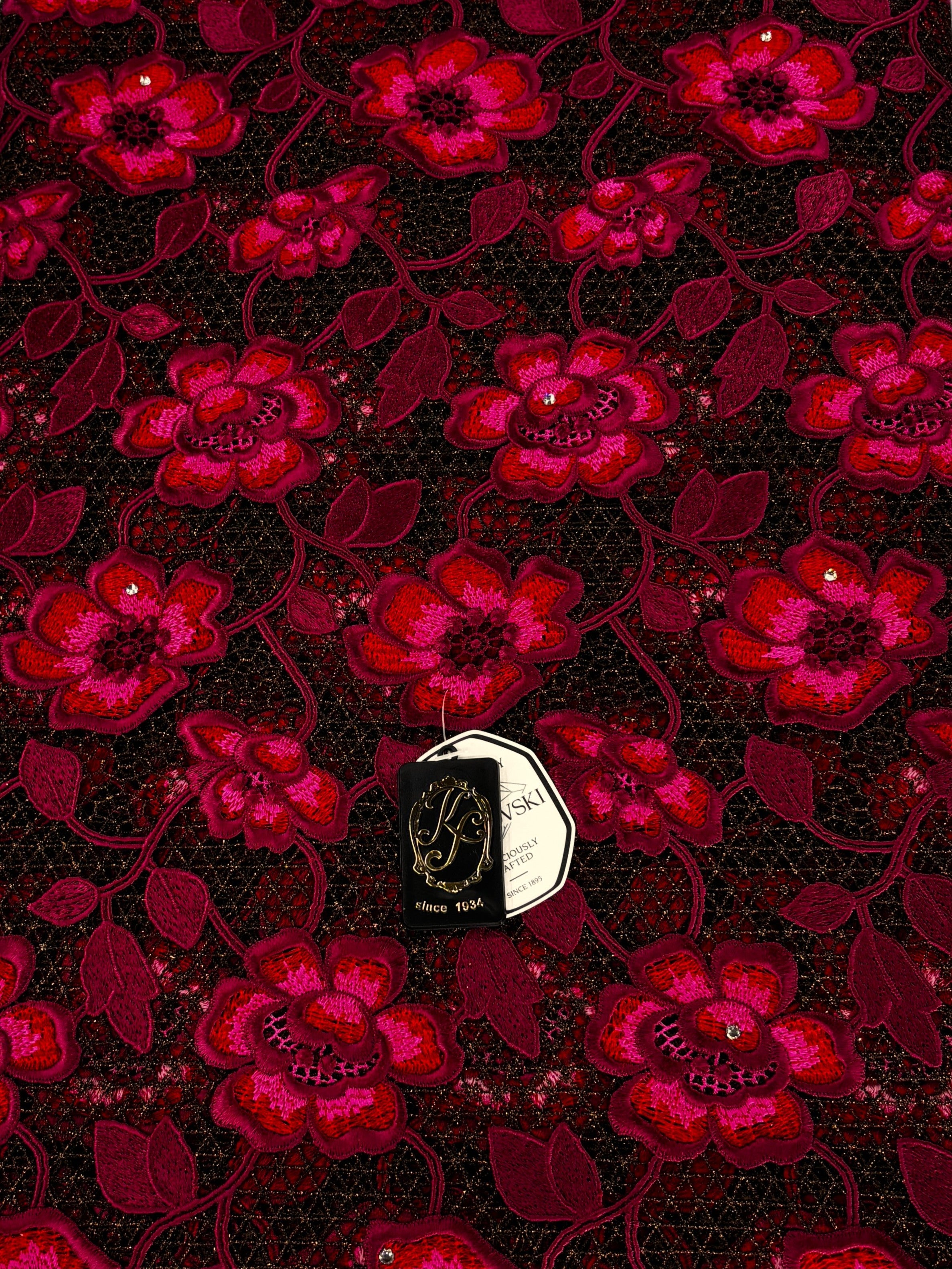 8091 - Swiss Guipure Lace w/Swarovski