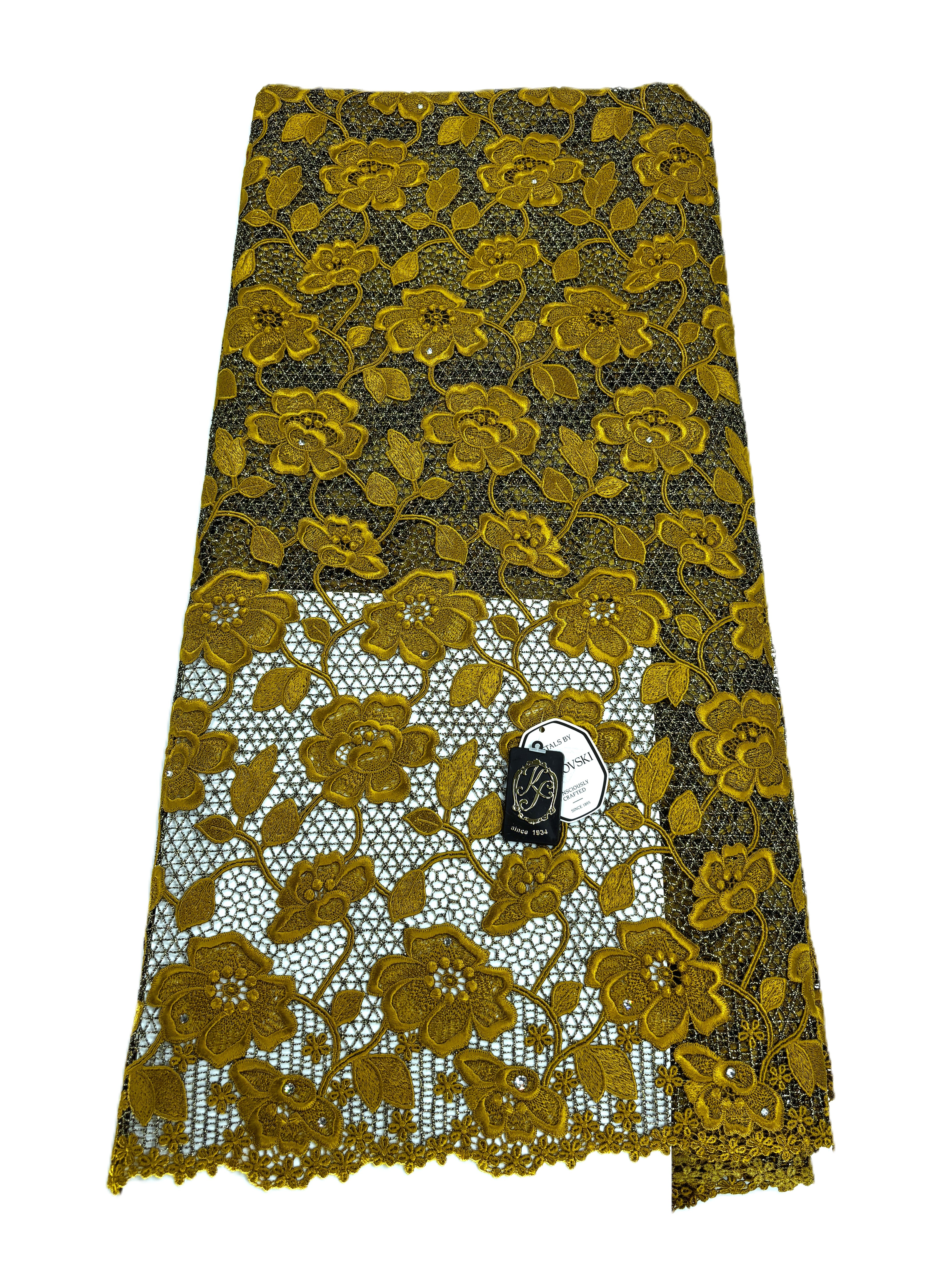 8091 - Swiss Guipure Lace w/Swarovski
