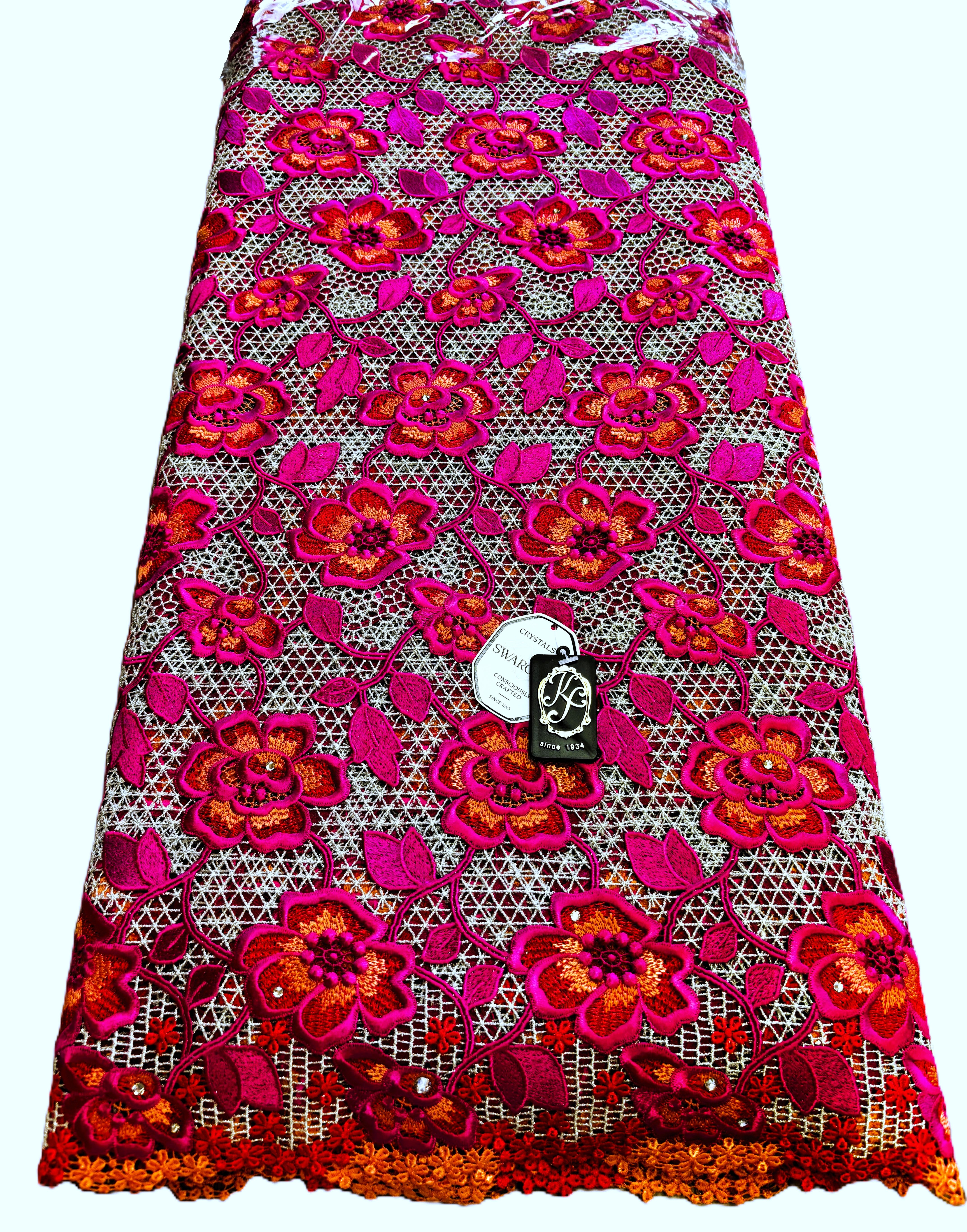 8091 - Swiss Guipure Lace w/Swarovski