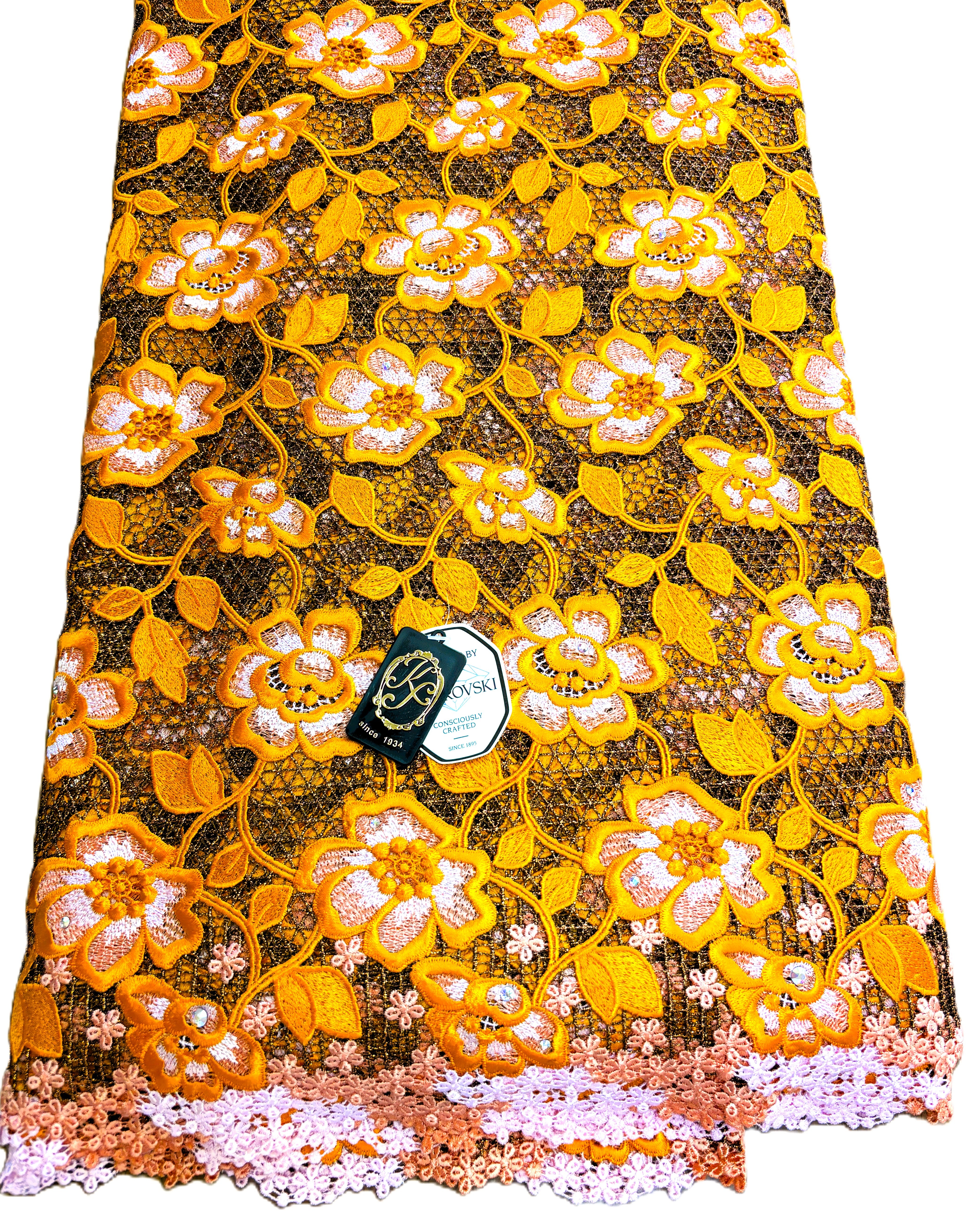 8091 - Swiss Guipure Lace w/Swarovski