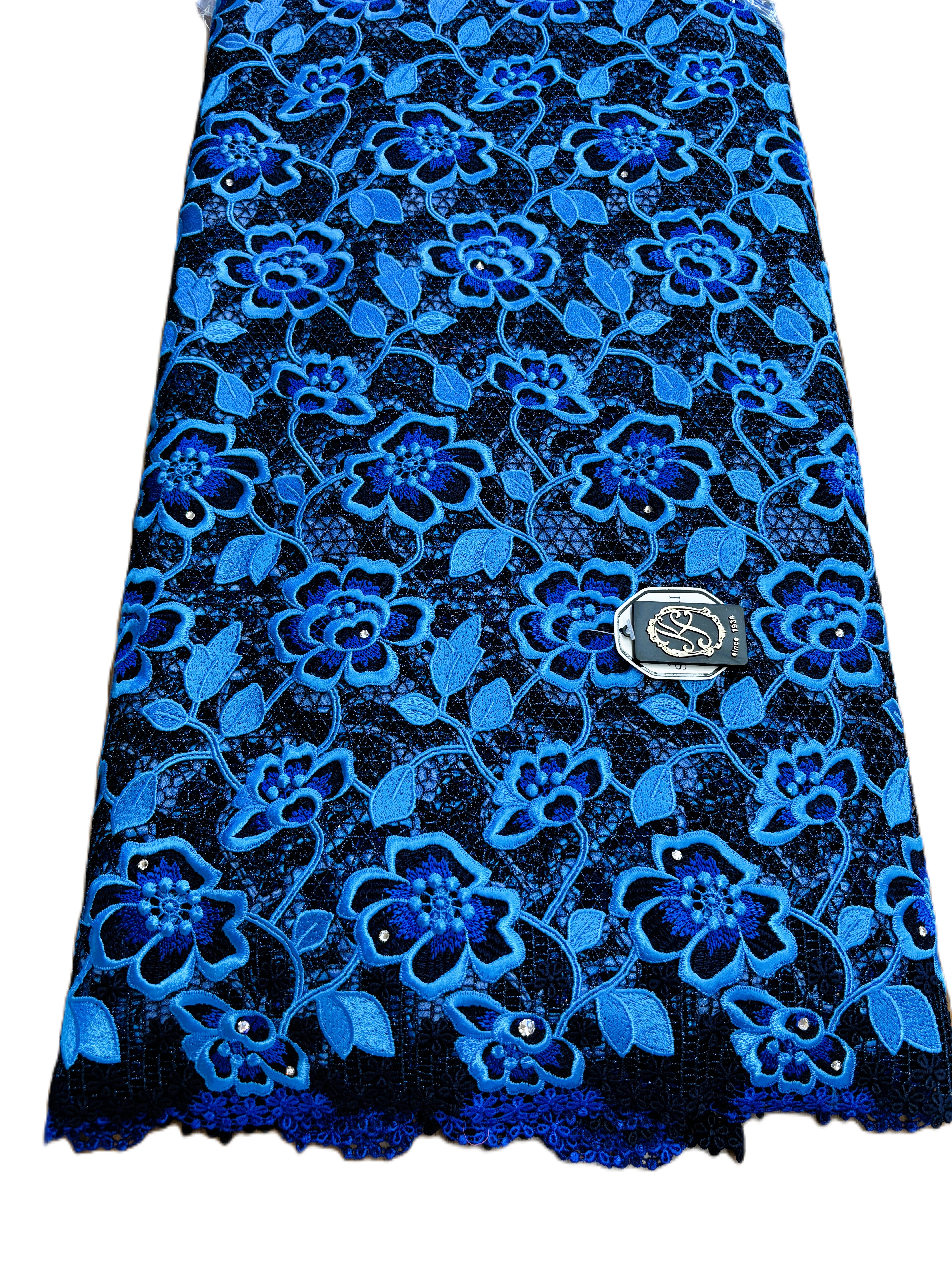 8091 - Swiss Guipure Lace w/Swarovski