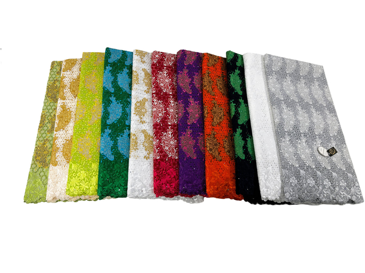 8094 Swiss Voile Allover w/Swarovski