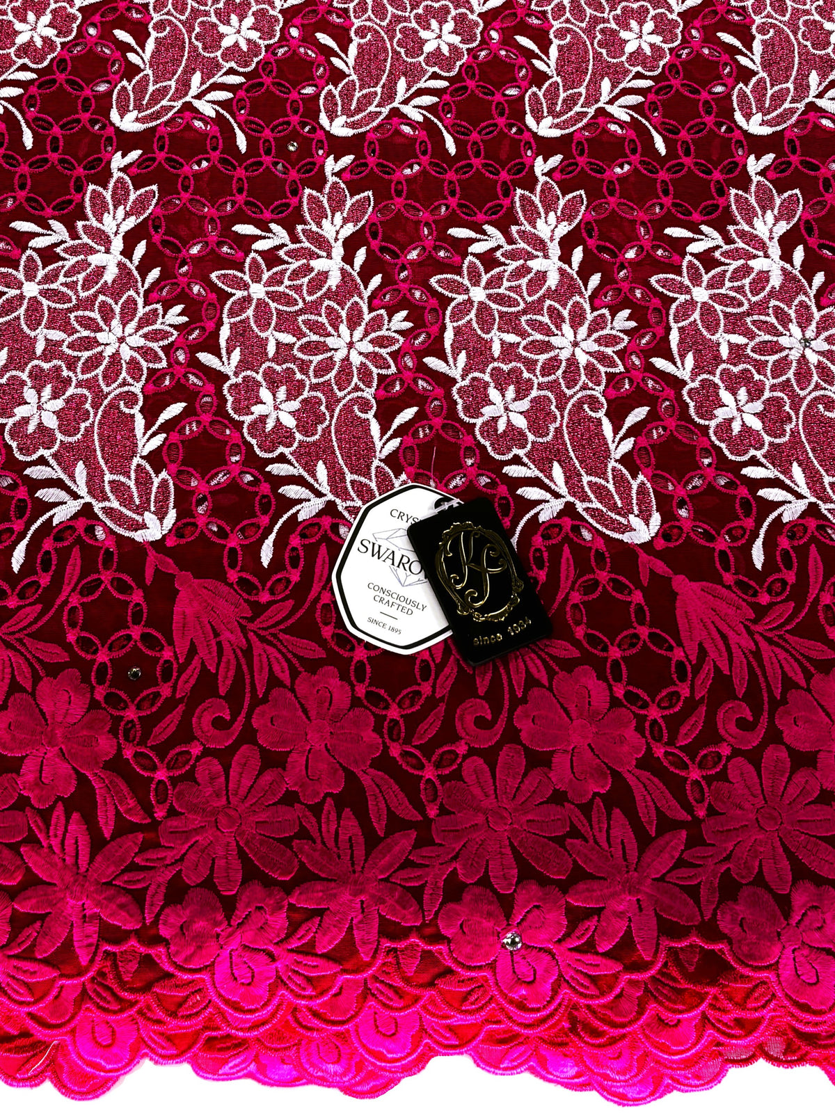 8094 Swiss Voile Allover w/Swarovski
