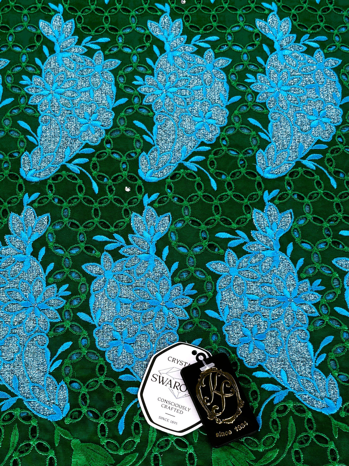 8094 Swiss Voile Allover w/Swarovski