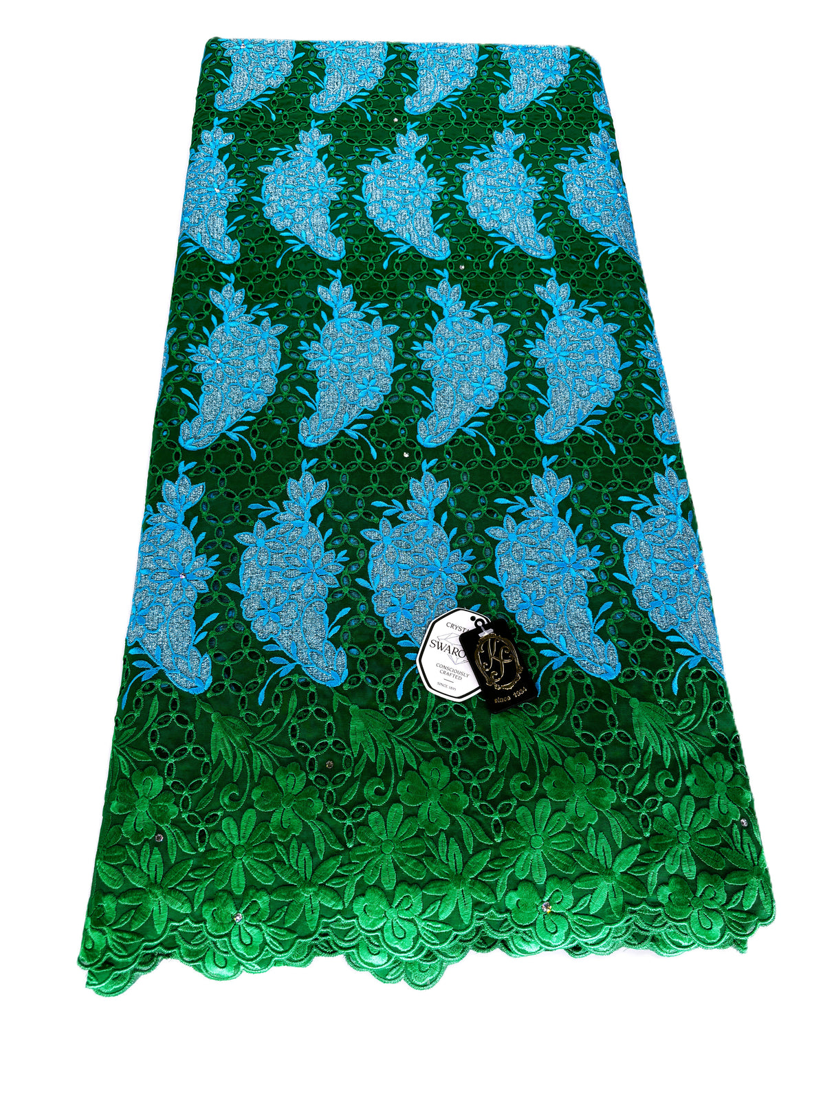 8094 Swiss Voile Allover w/Swarovski