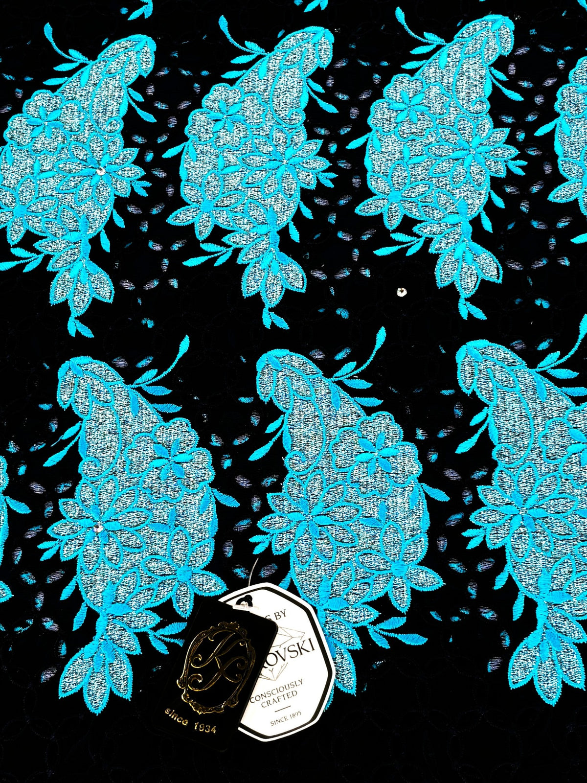 8094 Swiss Voile Allover w/Swarovski