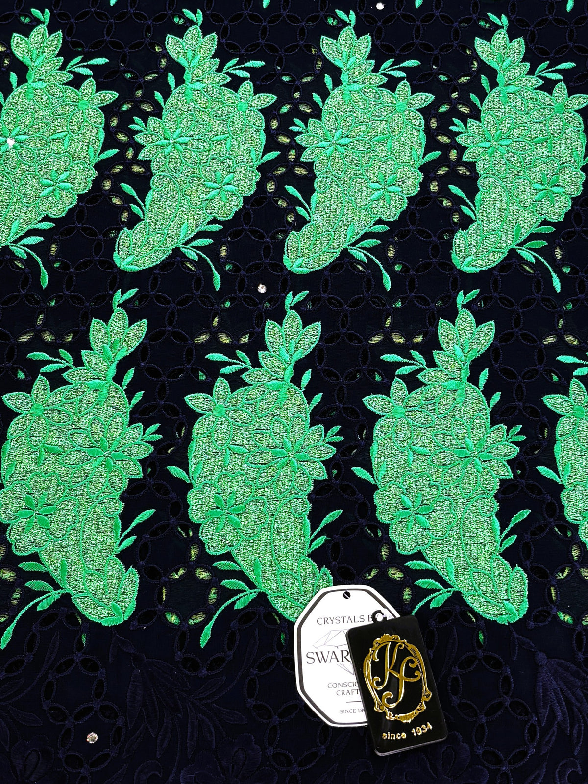 8094 Swiss Voile Allover w/Swarovski