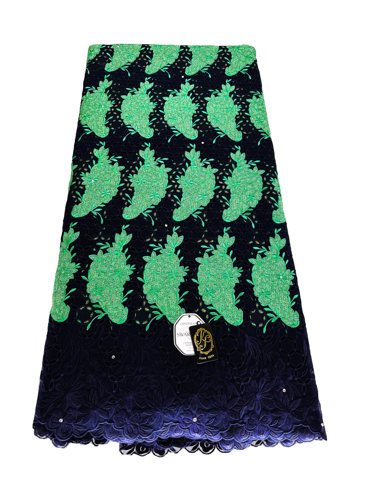 8094 Swiss Voile Allover w/Swarovski