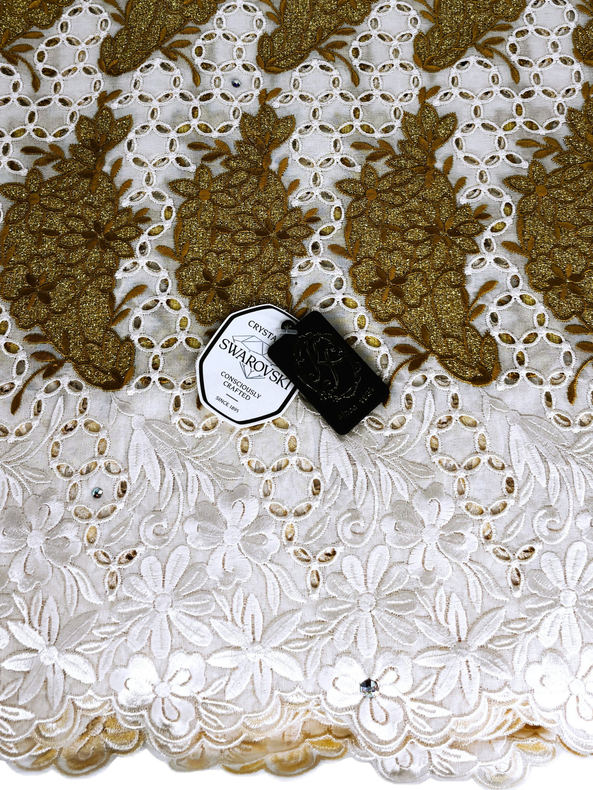 8094 Swiss Voile Allover w/Swarovski