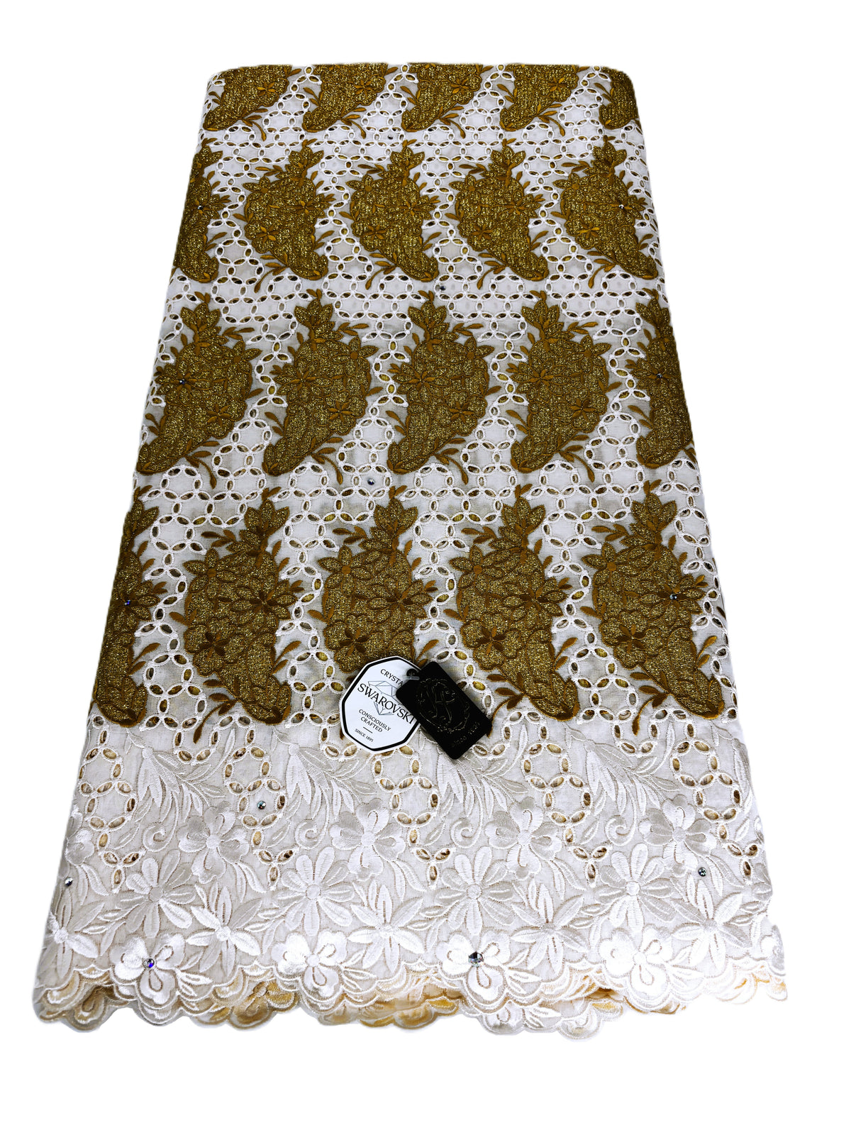8094 Swiss Voile Allover w/Swarovski