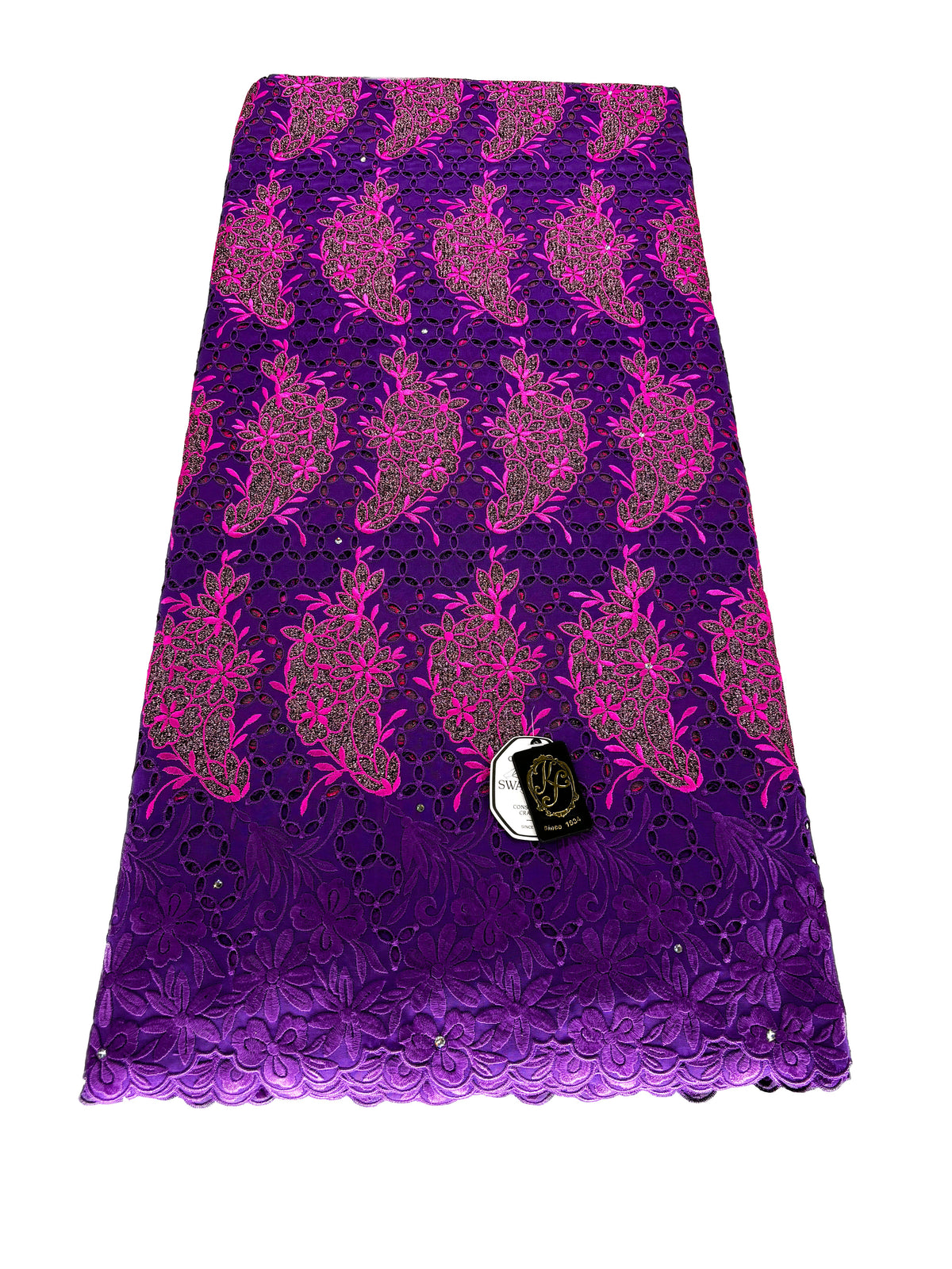 8094 Swiss Voile Allover w/Swarovski