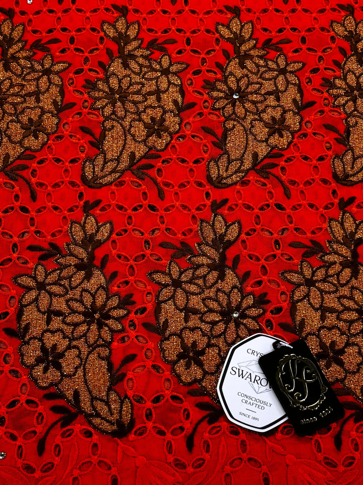 8094 Swiss Voile Allover w/Swarovski