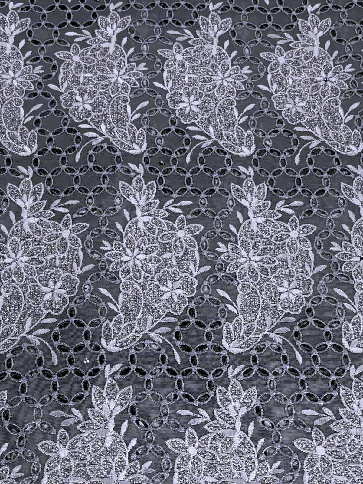 8094 Swiss Voile Allover w/Swarovski