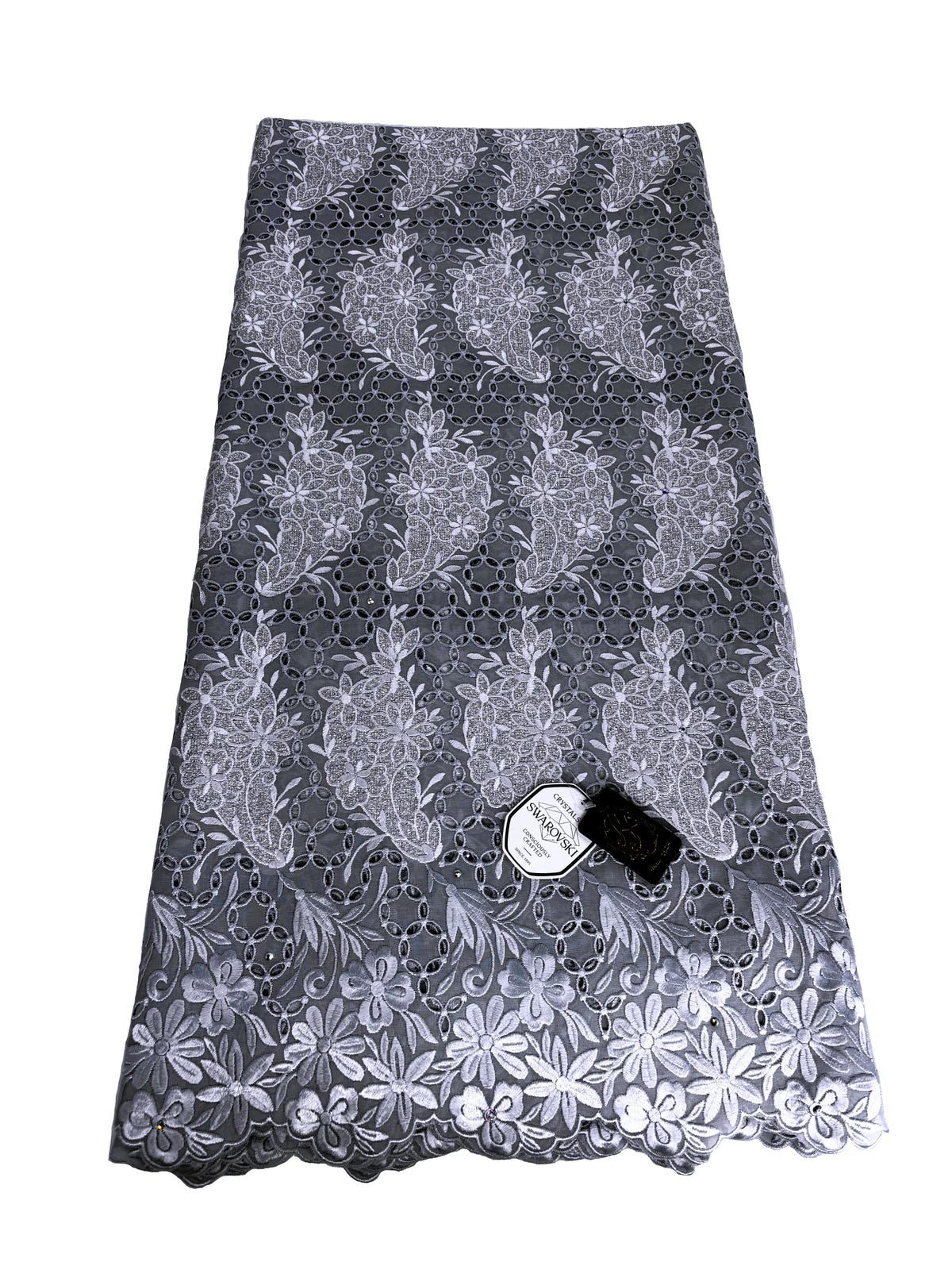 8094 Swiss Voile Allover w/Swarovski