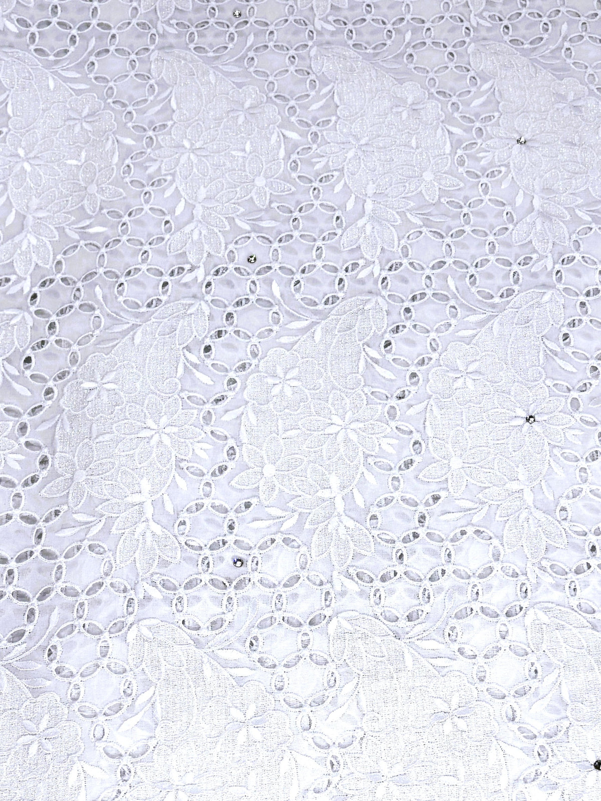 8094 Swiss Voile Allover w/Swarovski