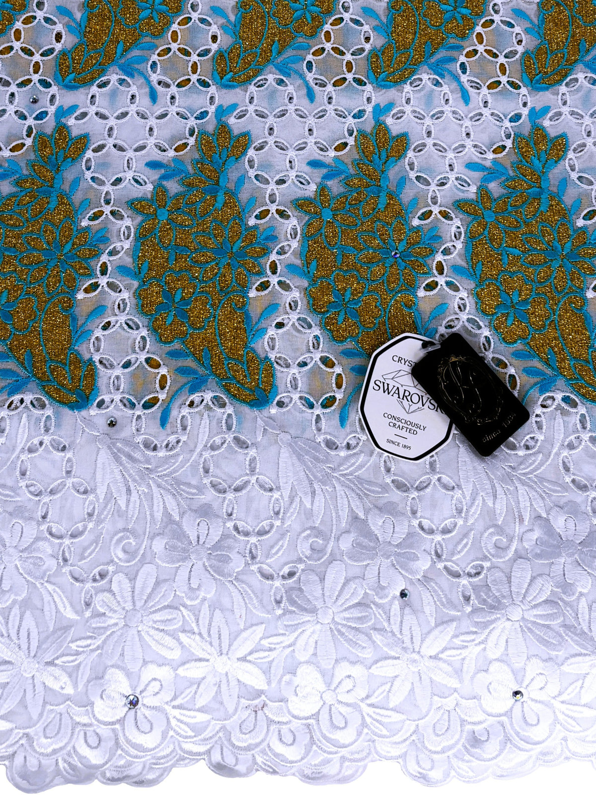 8094 Swiss Voile Allover w/Swarovski