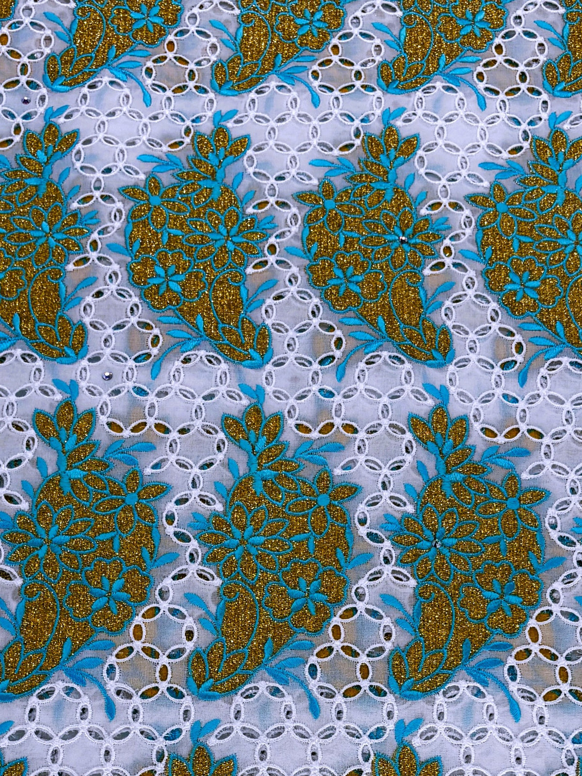 8094 Swiss Voile Allover w/Swarovski