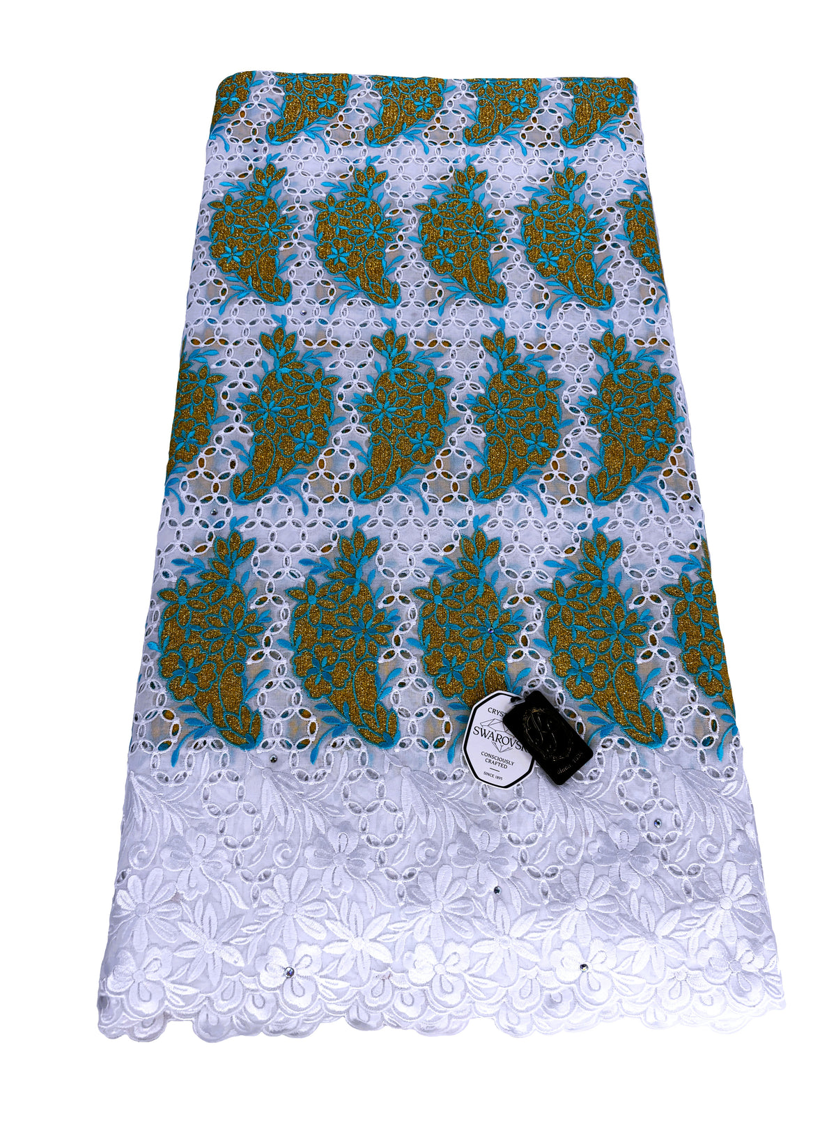 8094 Swiss Voile Allover w/Swarovski