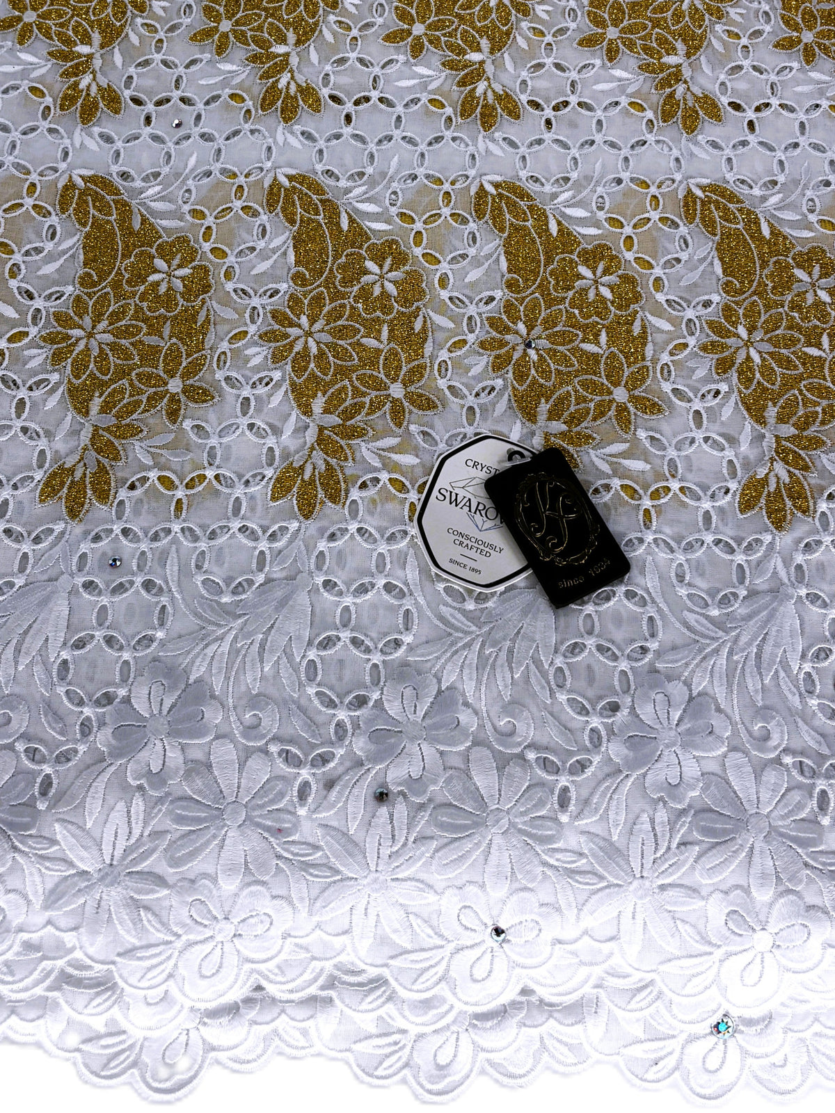 8094 Swiss Voile Allover w/Swarovski