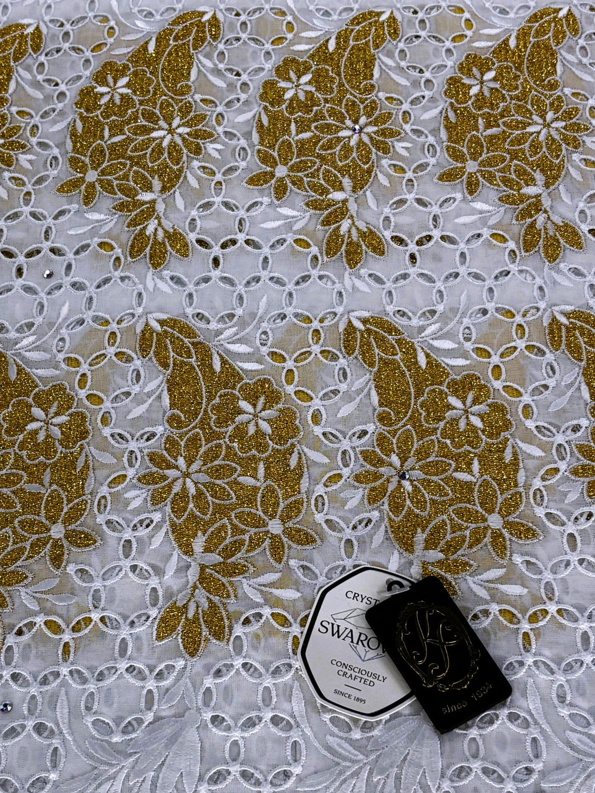 8094 Swiss Voile Allover w/Swarovski