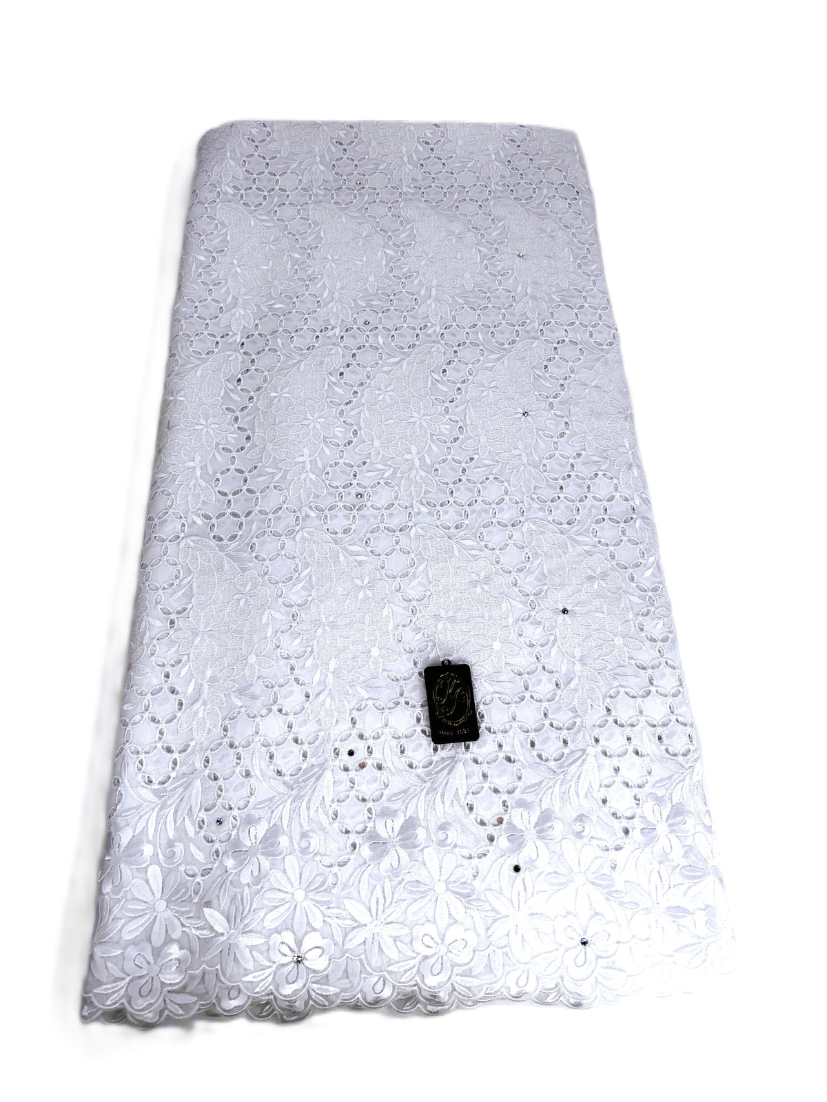 8094 Swiss Voile Allover w/Swarovski
