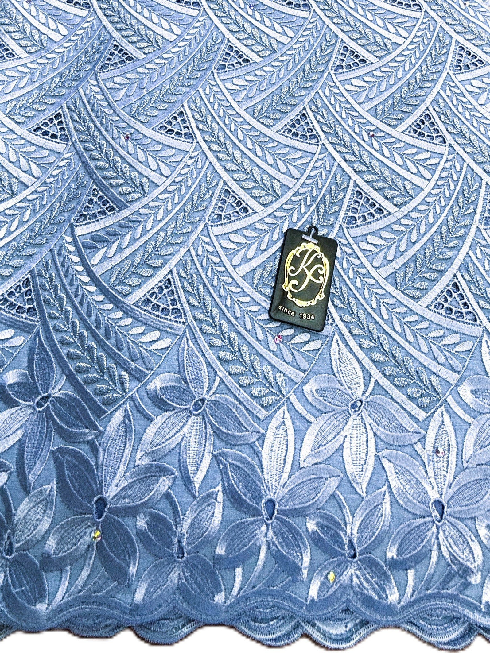 8096 Swiss Voile Allover w/Stones