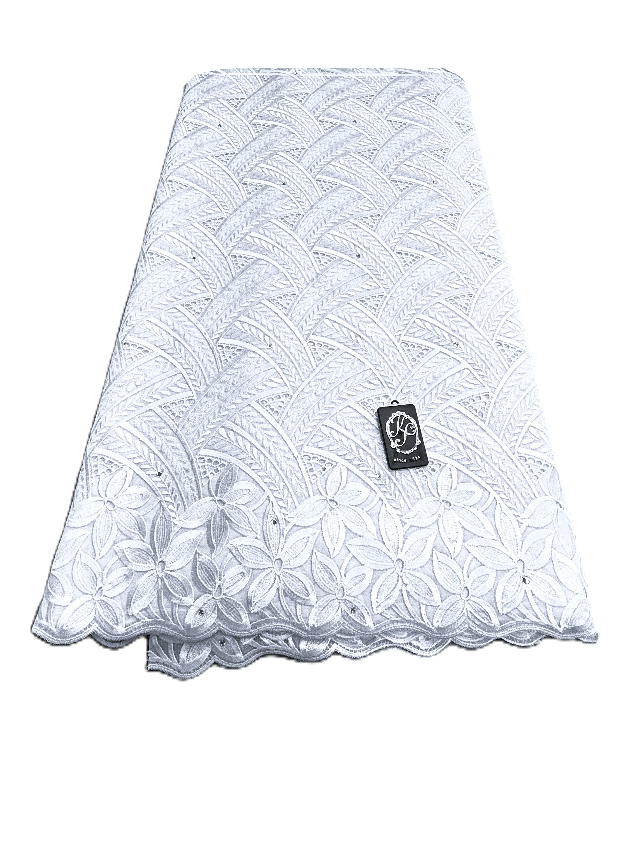 8096 Swiss Voile Allover w/Stones