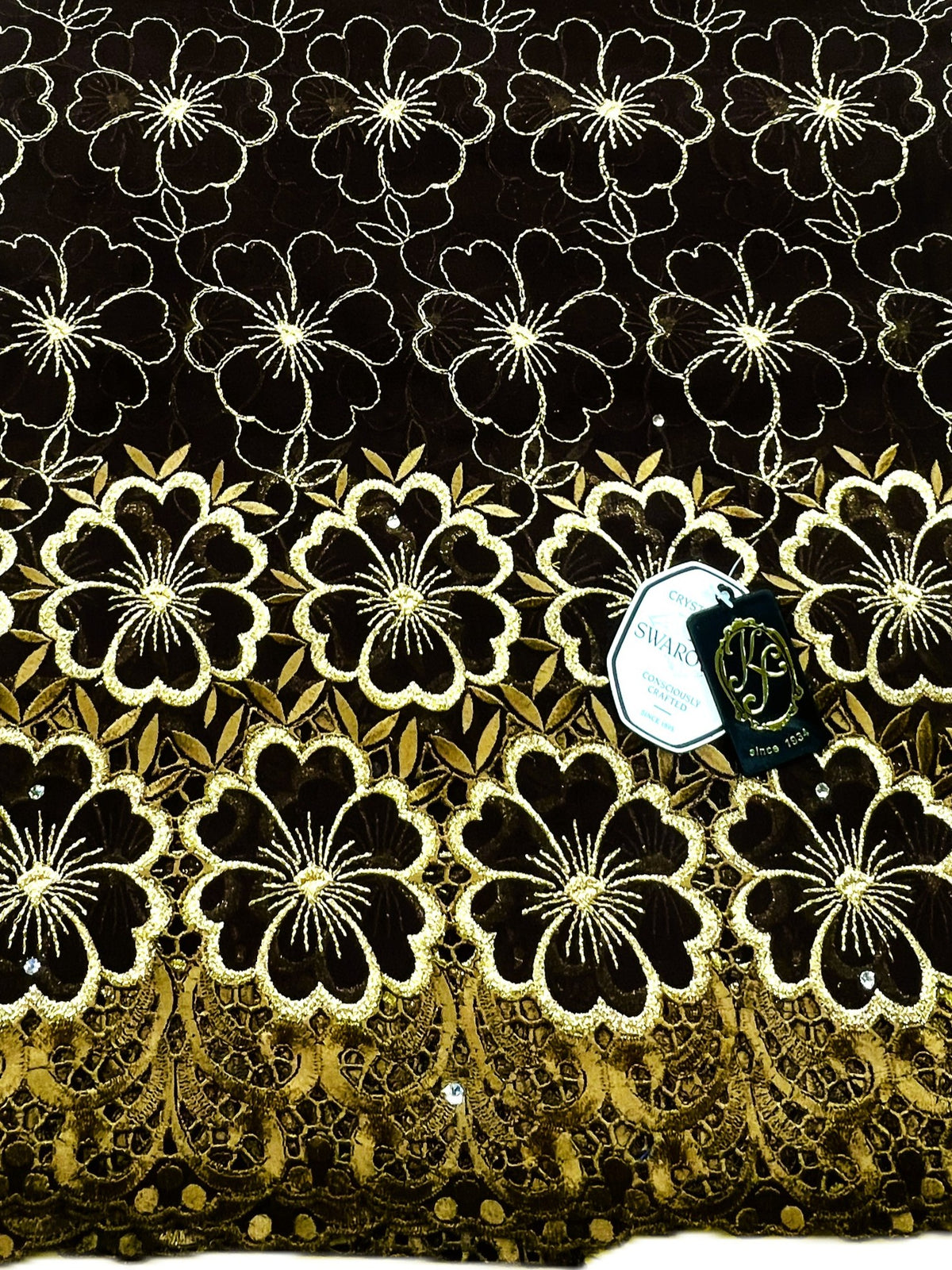8098 Swiss Laffaya Allover w/Swarovski
